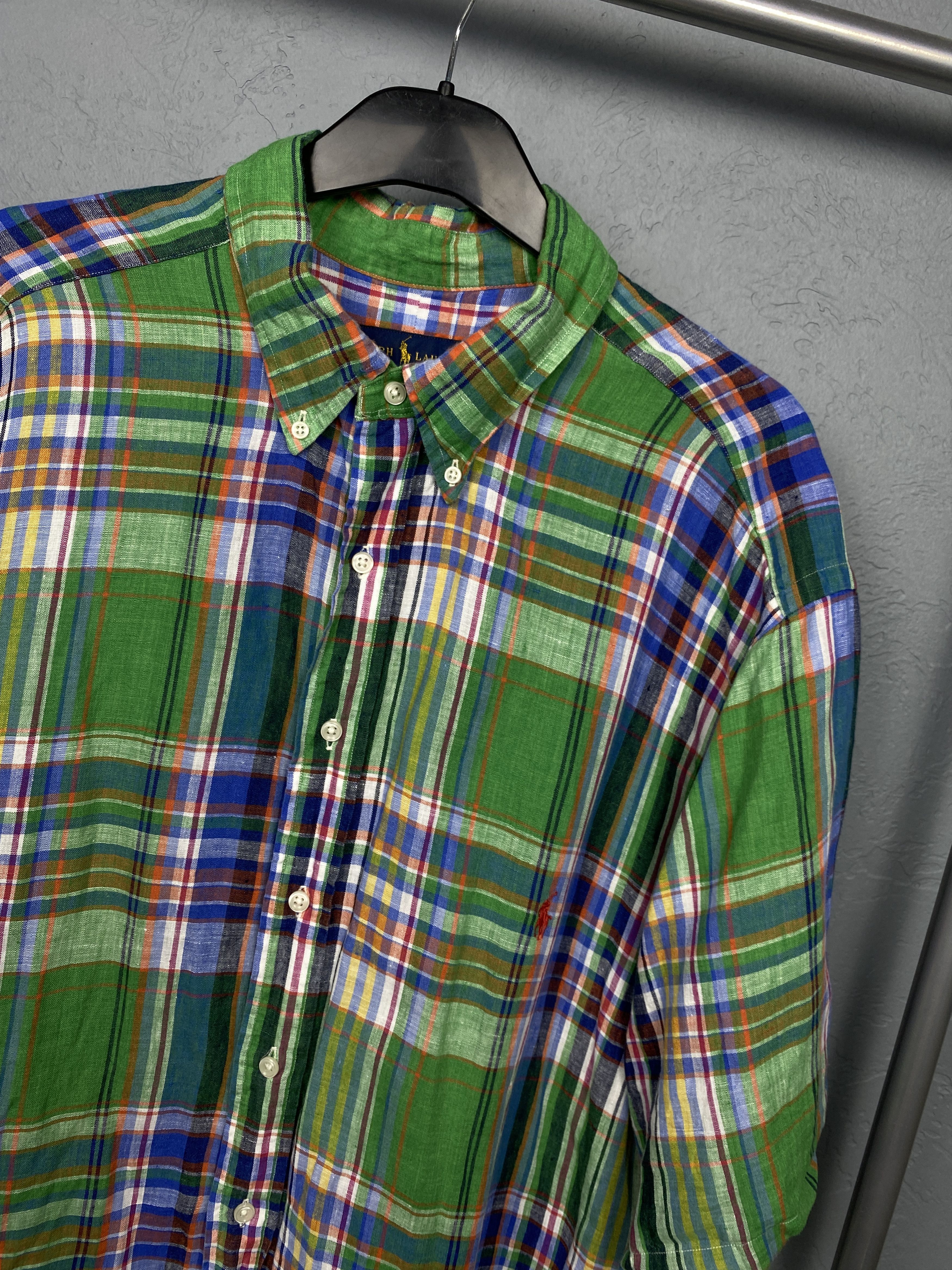 Polo Ralph Lauren Polo Ralph Lauren Mens LINEN Short Sleeve Shirt Size XL Tall Size US XL / EU 56 / 4 - 2 Thumbnail