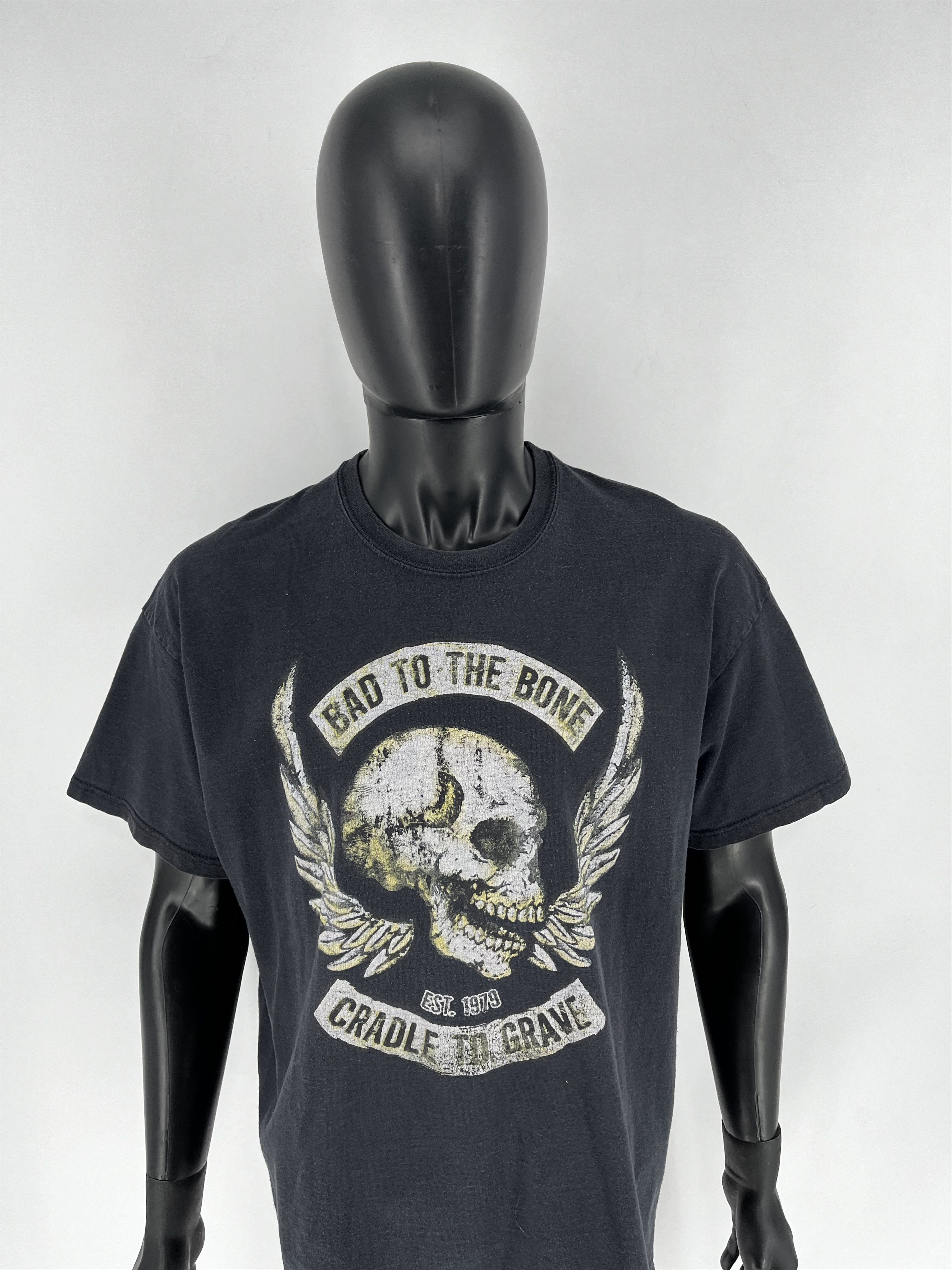 Band Tees Vintage Bad To The Bone cradle to grave Pirate Y2K T-Shirt Size US XXL / EU 58 / 5 - 6 Thumbnail
