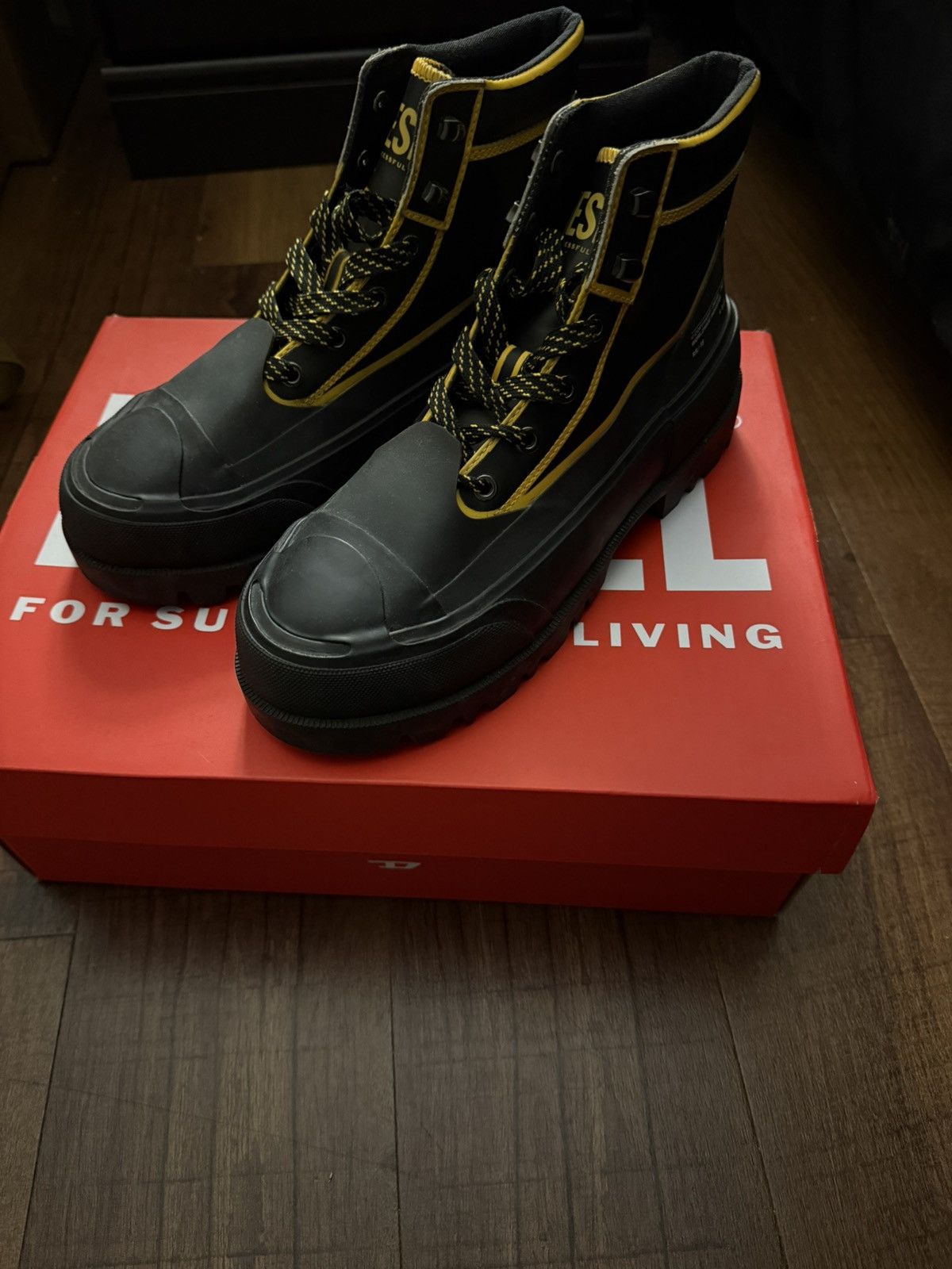 Diesel Diesel D-Hiko BT X Combat Boots Size US 8 / EU 41 - 1 Thumbnail
