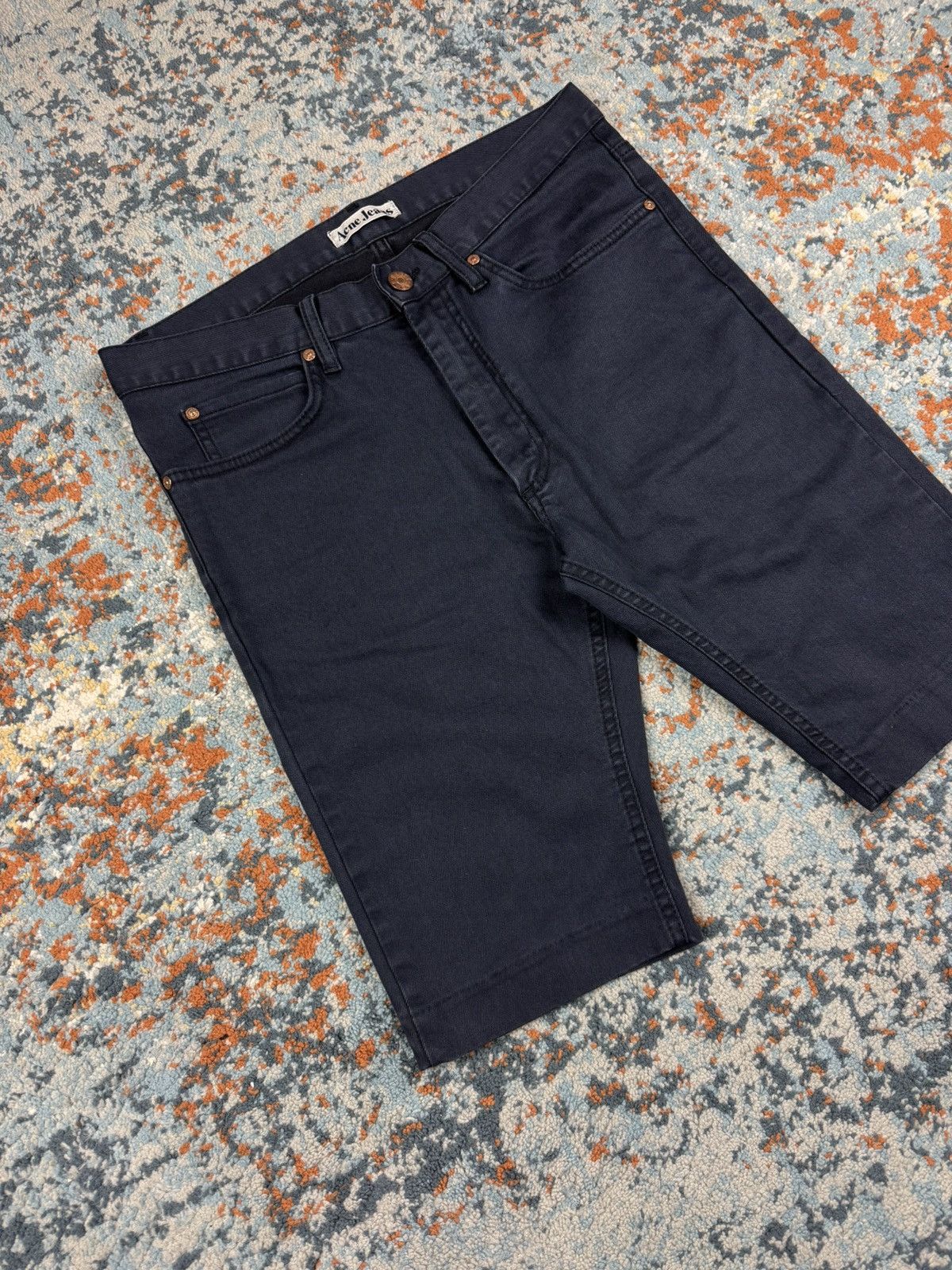 Acne Studios Acne Jeans dick denim shorts navy slim fit essential basic Size US 31 - 3 Thumbnail