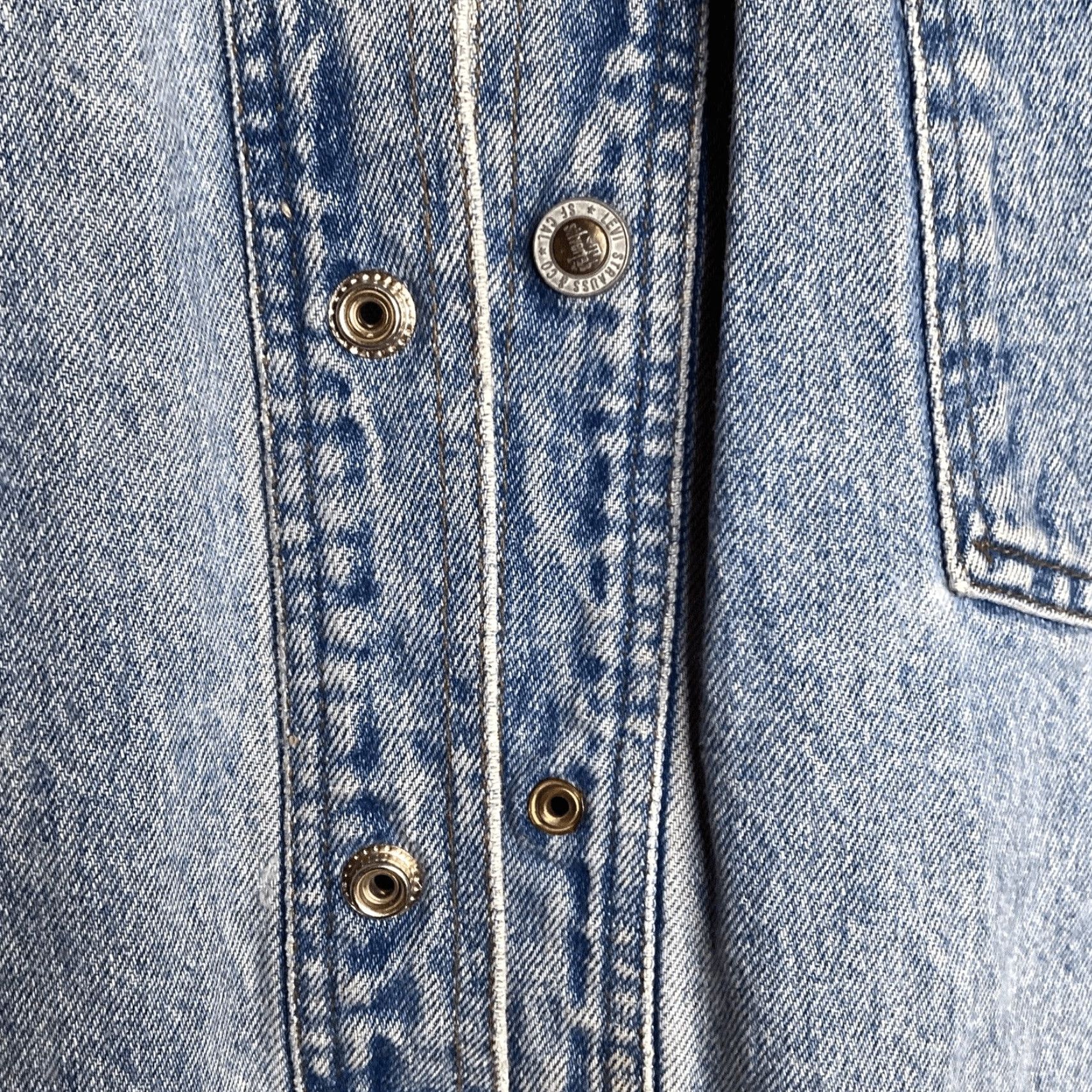 Levi's VINTAGE Levi's Silver Tab Men's L Blue Denim Jacket Snap Jacket Size US L / EU 52-54 / 3 - 2 Thumbnail