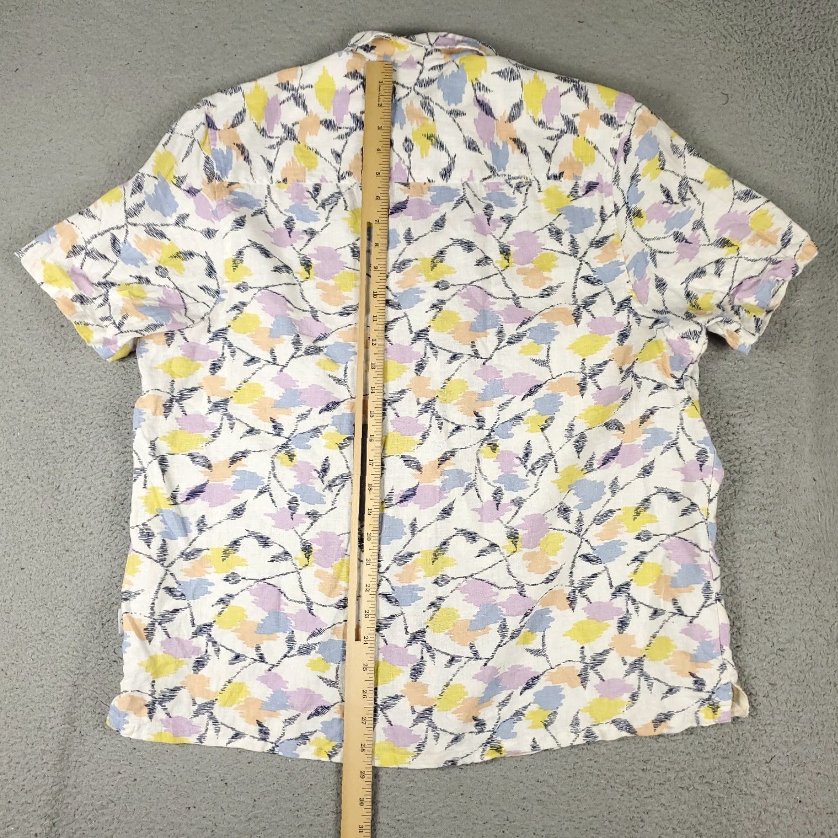 Ted Baker Ted Baker London Shirt Mens Size 5 Multicolor Floral Linen Button Up Size US S / EU 44-46 / 1 - 4 Thumbnail