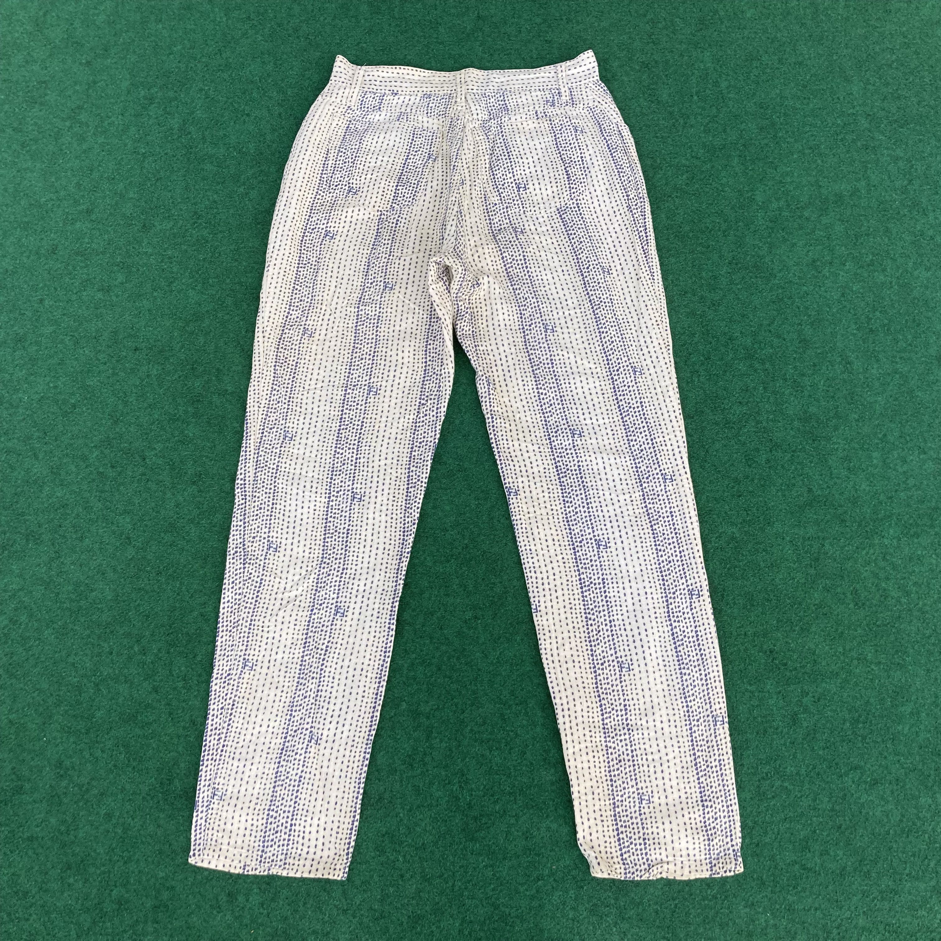 Designer × Fendi × Vintage Vtg Fendi FF Pants Sz 28 Trouser Jeans Size US 28 / EU 44 - 13 Thumbnail