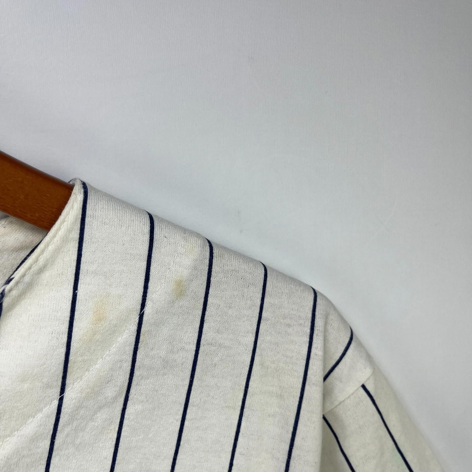Other Vintage 90s Cleveland Indians Pinstripe Button-Up Jersey XL Size ONE SIZE - 4 Thumbnail