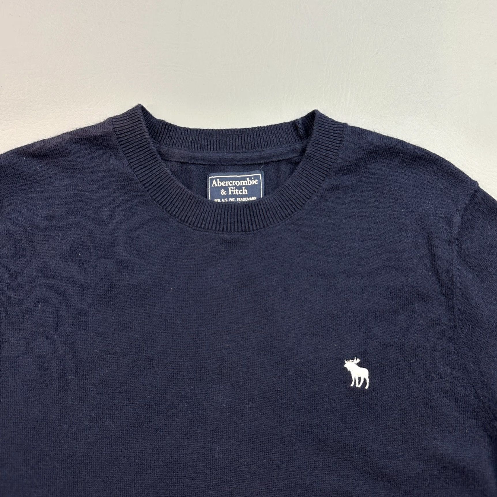 Abercrombie & Fitch Abercrombie & Fitch Sweater Mens Small Blue Merino Wool Blend Pullover Casual Size US S / EU 44-46 / 1 - 5 Thumbnail