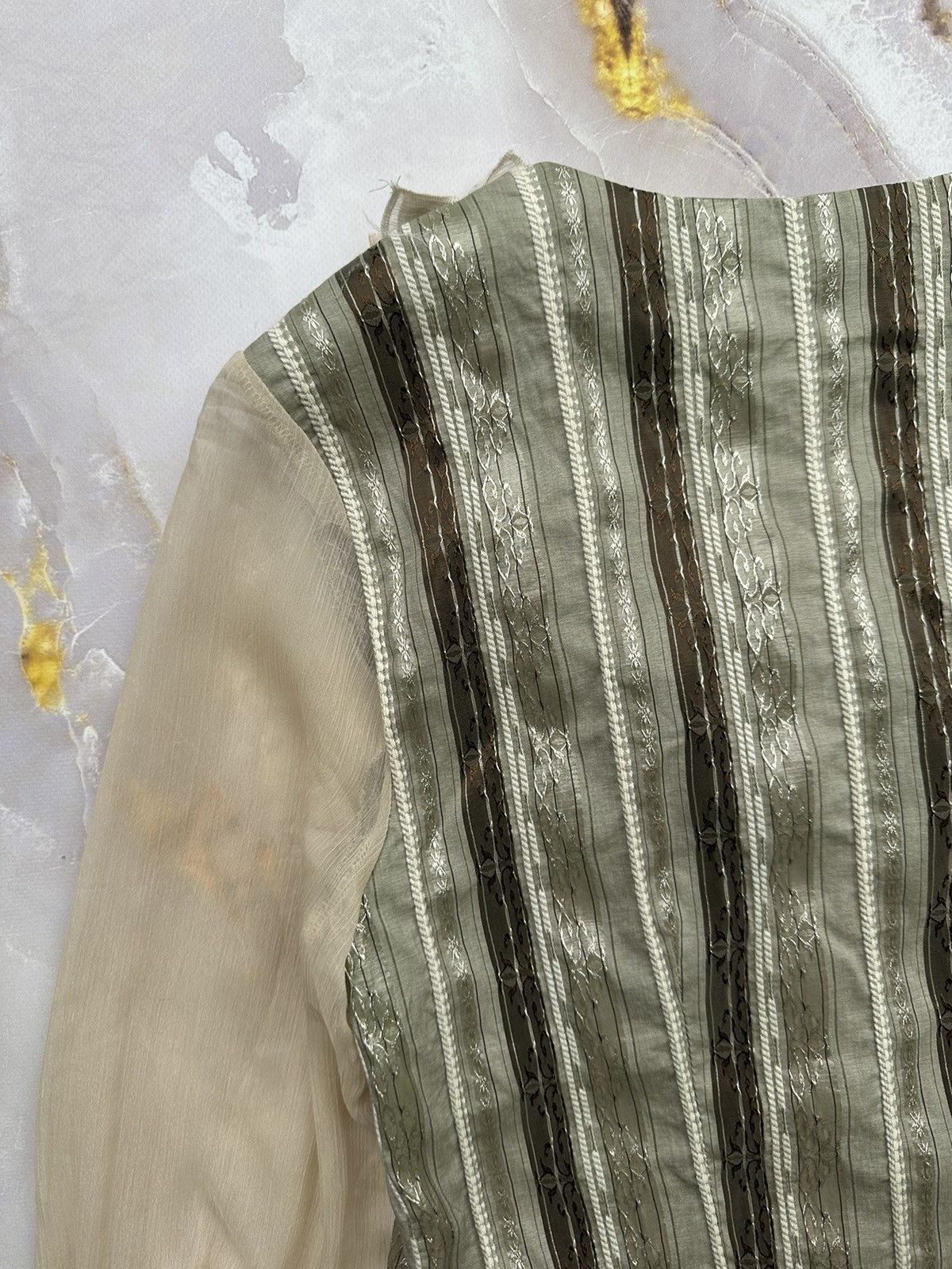 Vintage Vintage Blouse With Mesh Sleeves (V2) Size M / US 6-8 / IT 42-44 - 8 Thumbnail