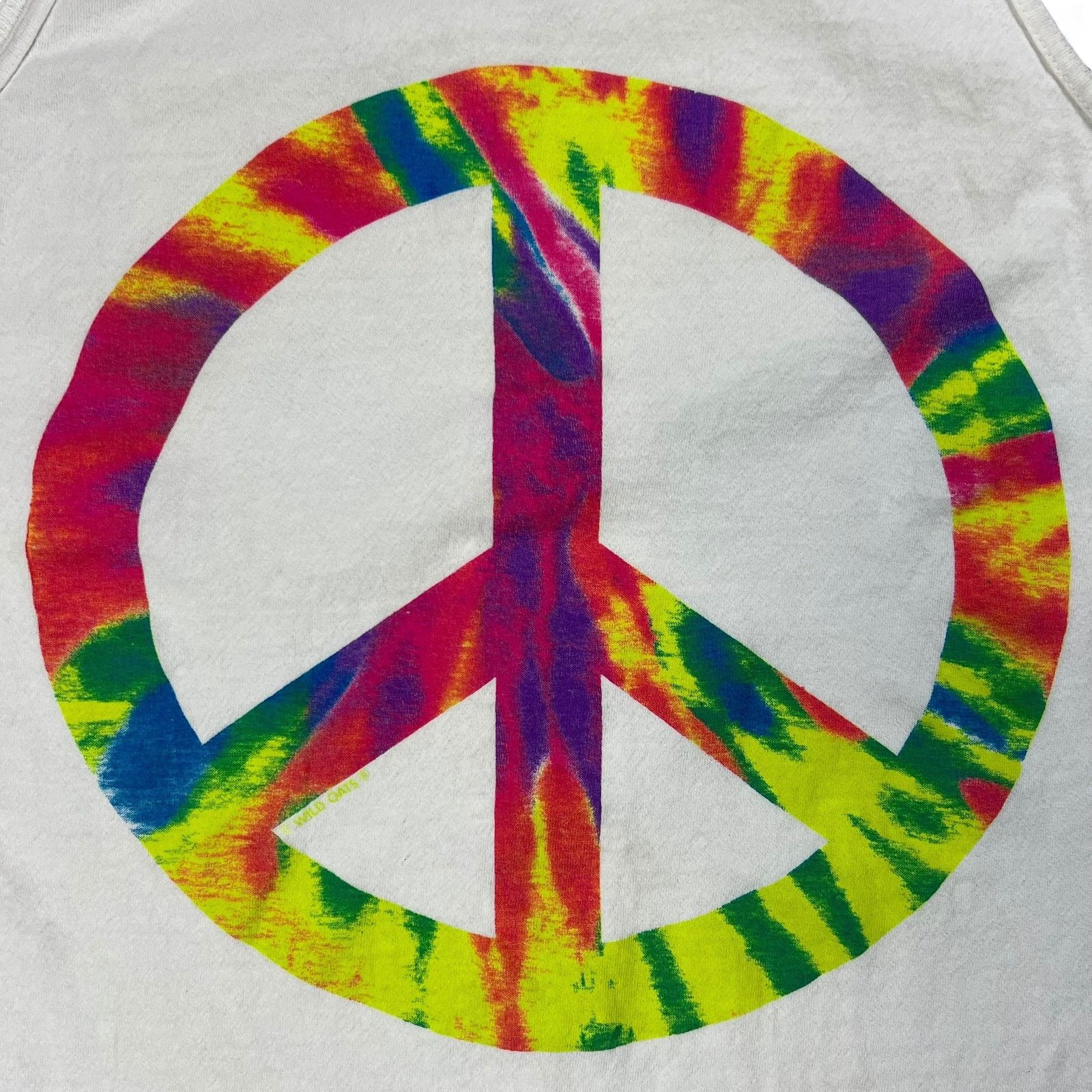 Vintage Vintage 90s Peace sign hippie tie dye tank top (M) Size US M / EU 48-50 / 2 - 4 Thumbnail