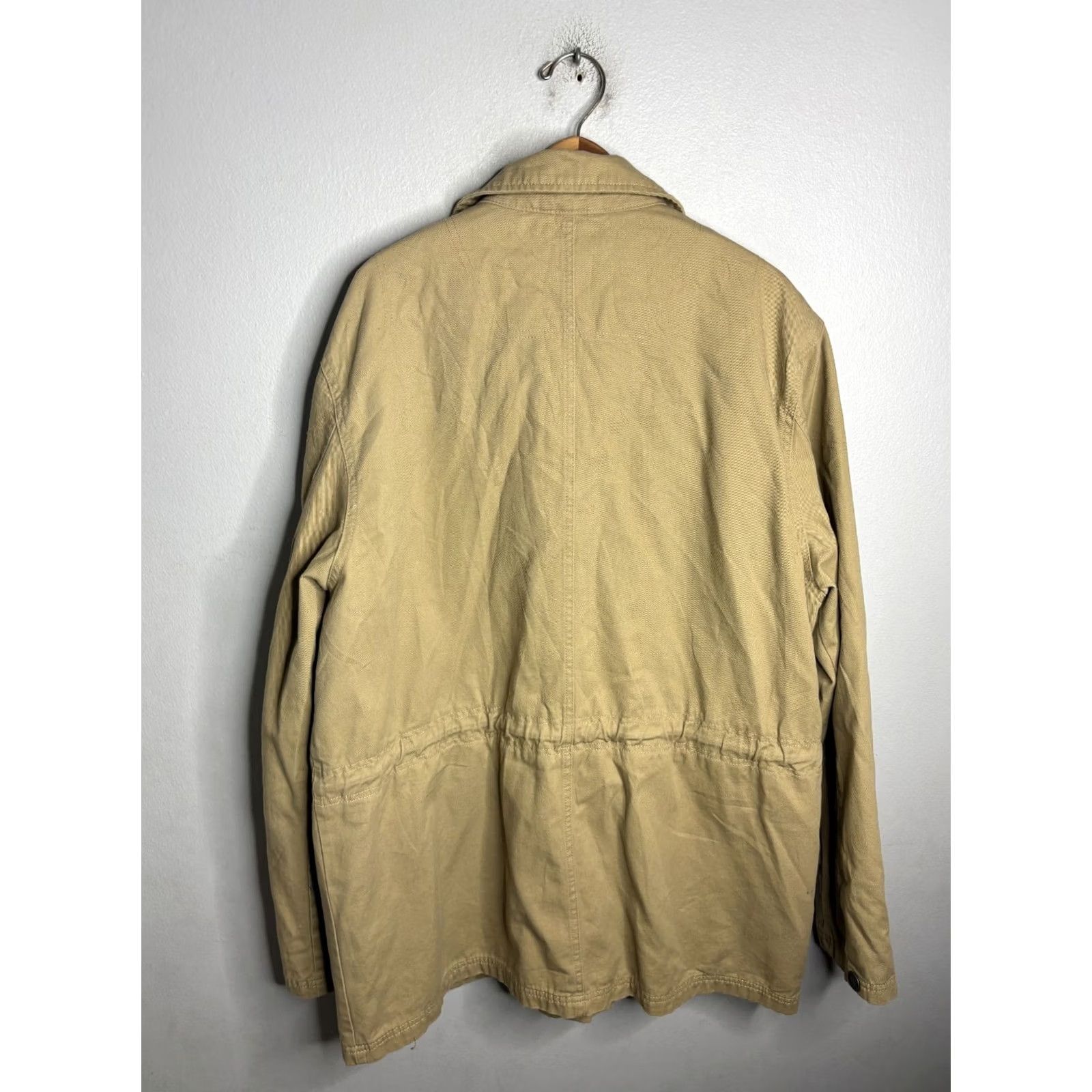 Timberland Vintage Timberland Weather Gear Jacket Mens XL Canvas Beige 90s Outdoor Utility Coat Weathergear Regular Zip Full Zip Lined 4997 Size US XL / EU 56 / 4 - 6 Thumbnail