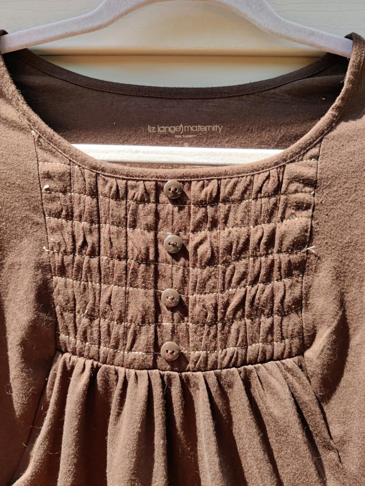 Other Liz Lange Maternity Target Blouse Top Womens Small S Brown S Size S / US 4 / IT 40 - 4 Thumbnail
