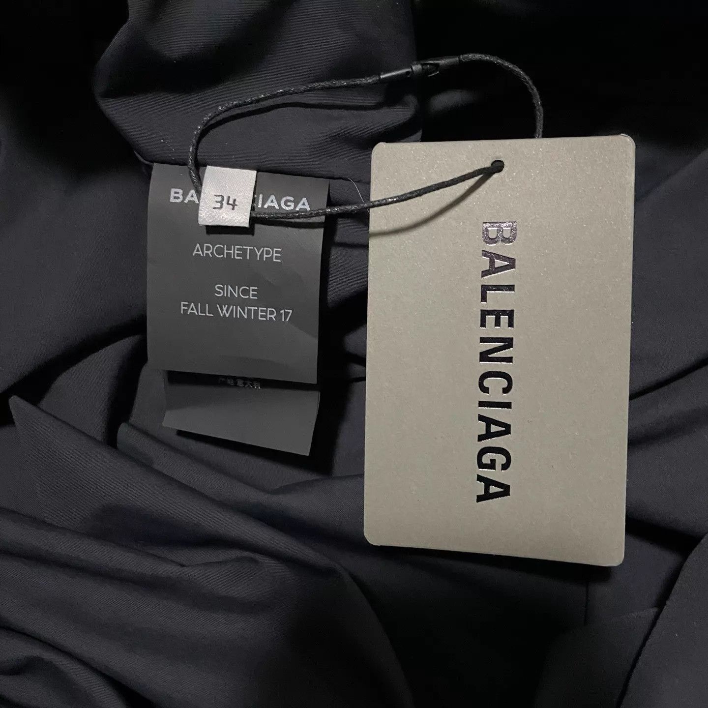 Balenciaga Balenciaga Black Big Logo Long Coat Women's 34 Size XXS / US 00 / IT 34 - 4 Thumbnail