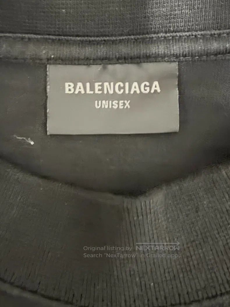 Balenciaga Balenciaga Black rhinestone logo short sleeve T-shirt Size US S / EU 44-46 / 1 - 3 Thumbnail