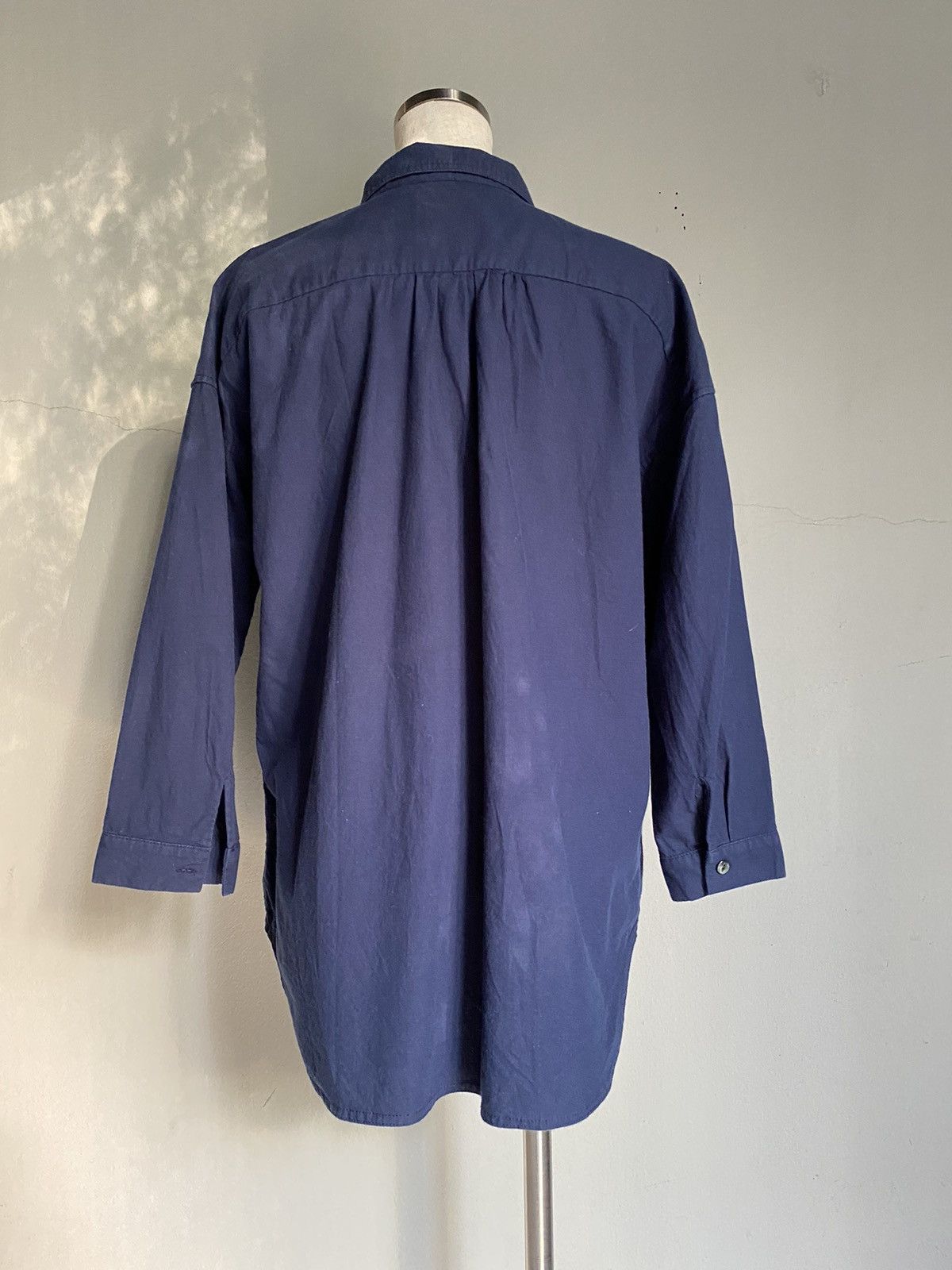 Japanese Brand Sabbatum Dark blue collared shirt Size M / US 6-8 / IT 42-44 - 2 Thumbnail