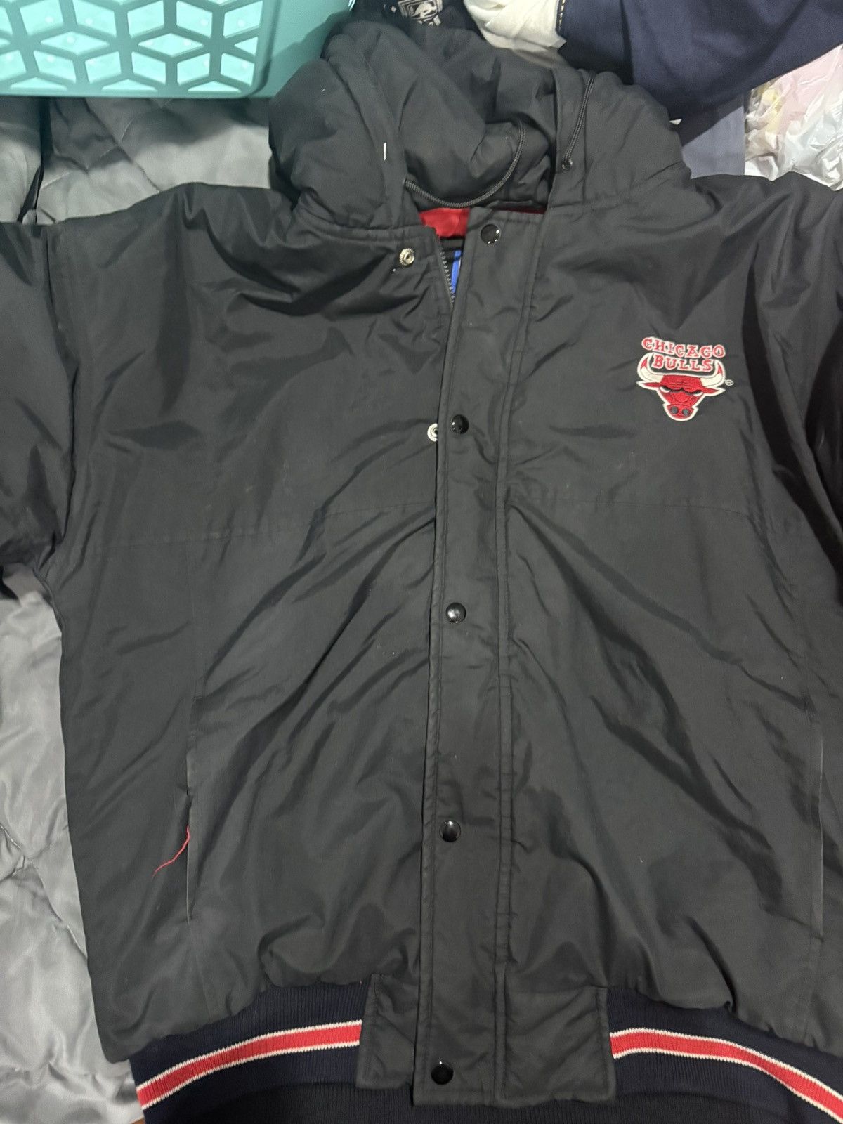 Starter Vintage Starter Chicago Bulls Bomber Jacket Size US L / EU 52-54 / 3 - 1 Thumbnail