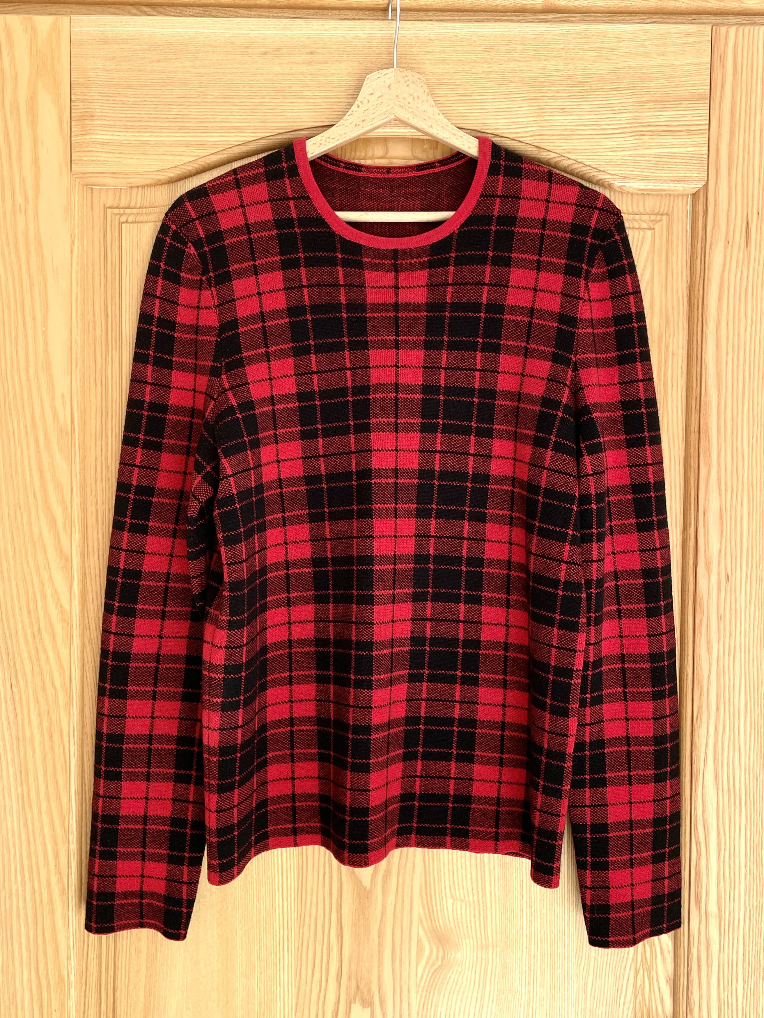 Hugo Boss unisex tartan sweater Size M / US 6-8 / IT 42-44 - 5 Thumbnail