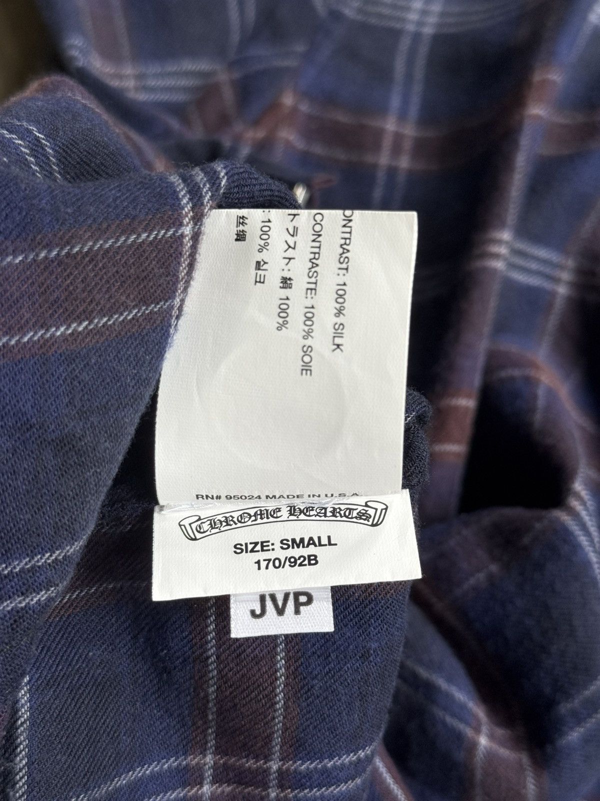 Chrome Hearts Heywood Dagger Double Zip Flannel Shirt Size US S / EU 44-46 / 1 - 7 Thumbnail