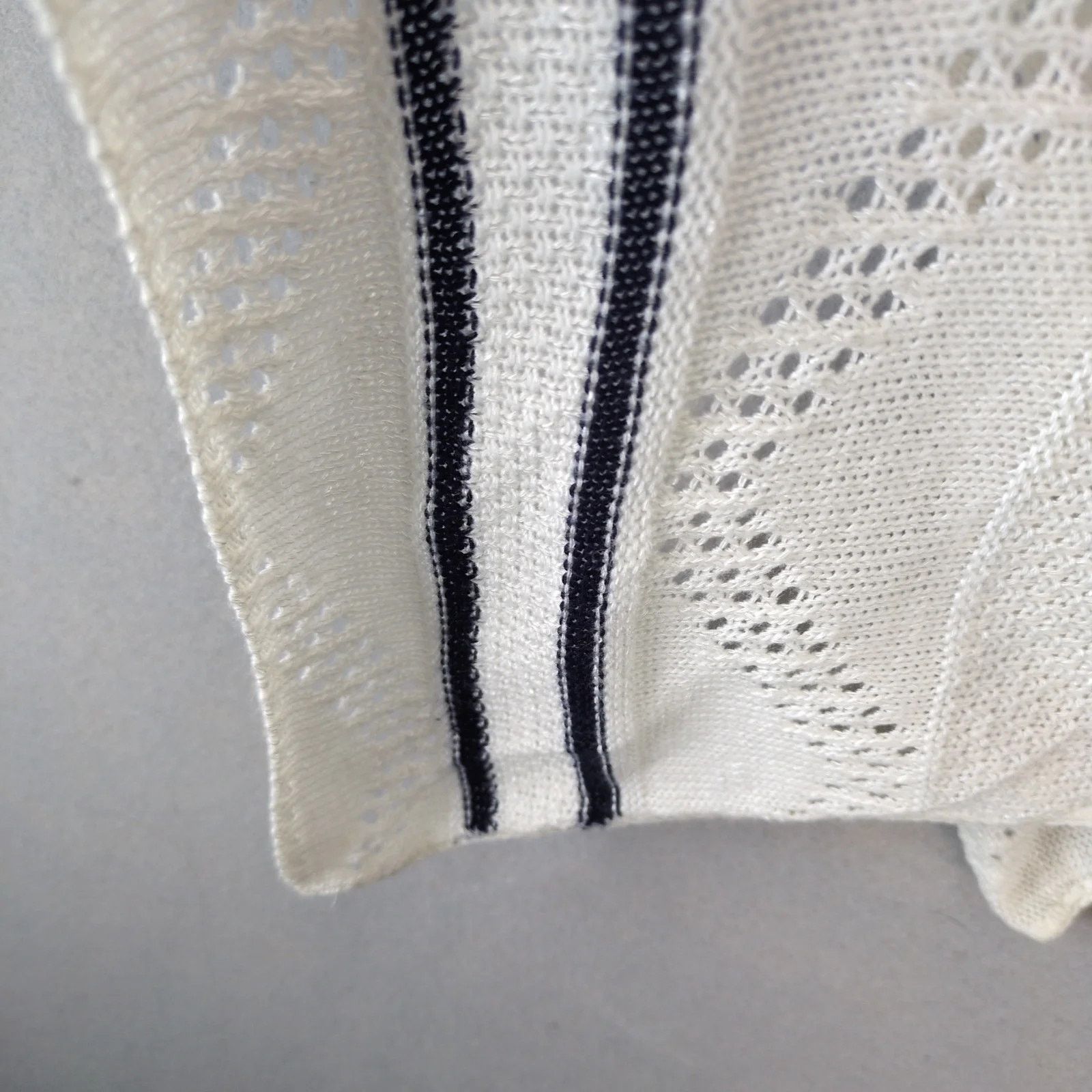 Other Madberry Ivory Knit Poncho Tank Top Womens L Corset Tie Neck Size L / US 10 / IT 46 - 9 Thumbnail