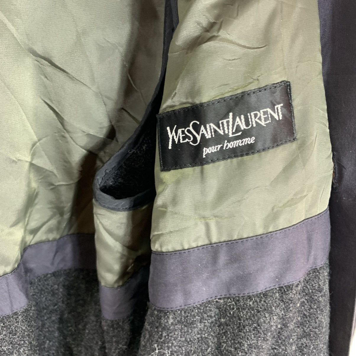 Yves Saint Laurent VINTAGE YVES SAINT LAURENT YSL OVERCOAT JACKET FADED Size US M / EU 48-50 / 2 - 9 Thumbnail