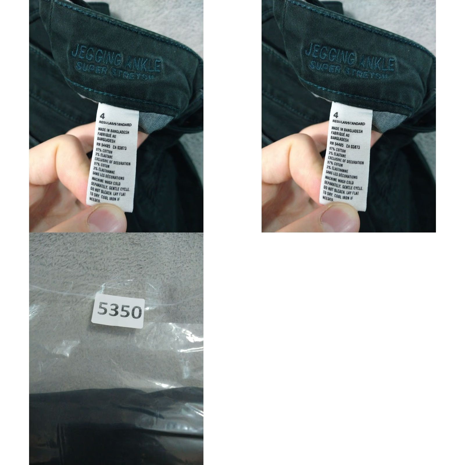 American Eagle Outfitters American Eagle Jeans Womens 4 Green Denim Jegging Moto Super Stretch Ankle Size 27" / US 4 / IT 40 - 8 Thumbnail