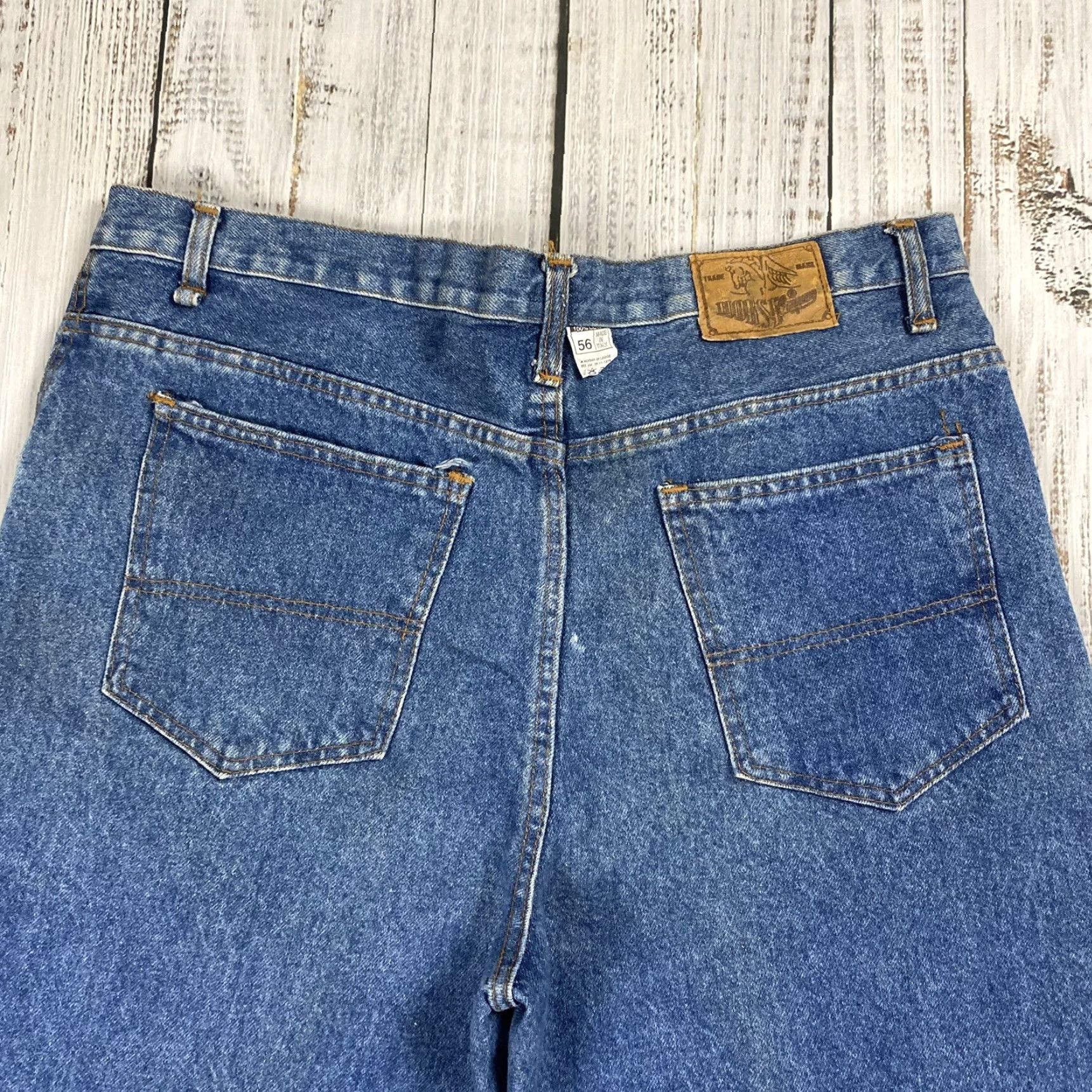 J Brand VINTAGE HORSE BRAND Denim Jeans Wide-Leg Baggy Hip Hop 90s Made in Italy Adult 36 Blue Mens Size US 36 / EU 52 - 7 Thumbnail