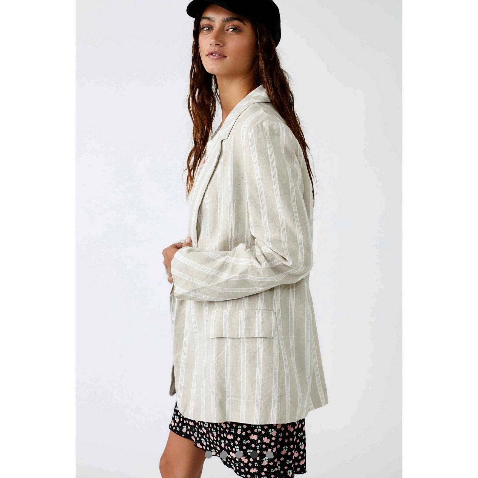 Free People Free People Fern Striped Blazer size M Size M / US 6-8 / IT 42-44 - 3 Thumbnail