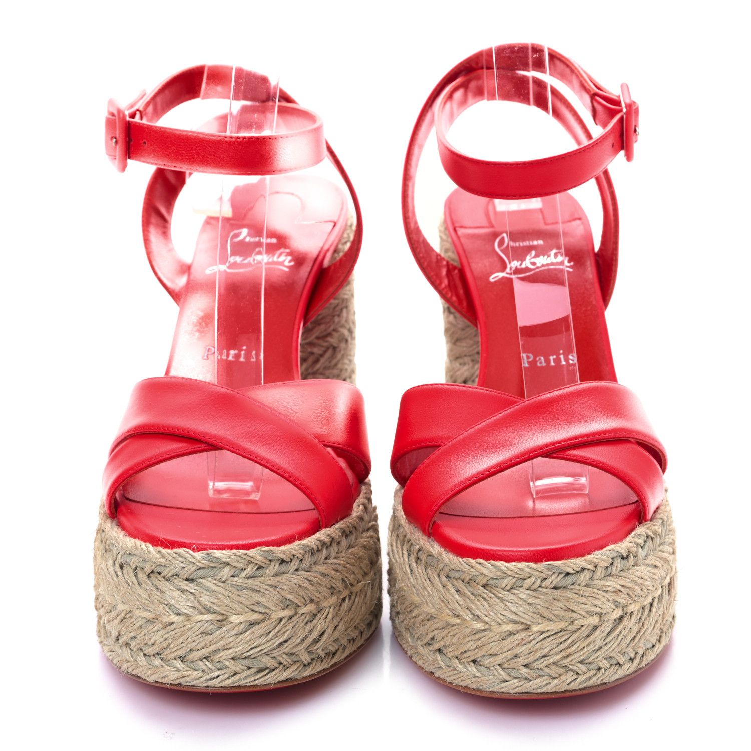 Christian Louboutin o1s1wg110924 Heeled Sandals in Red Size US 7 / IT 37 - 2 Thumbnail