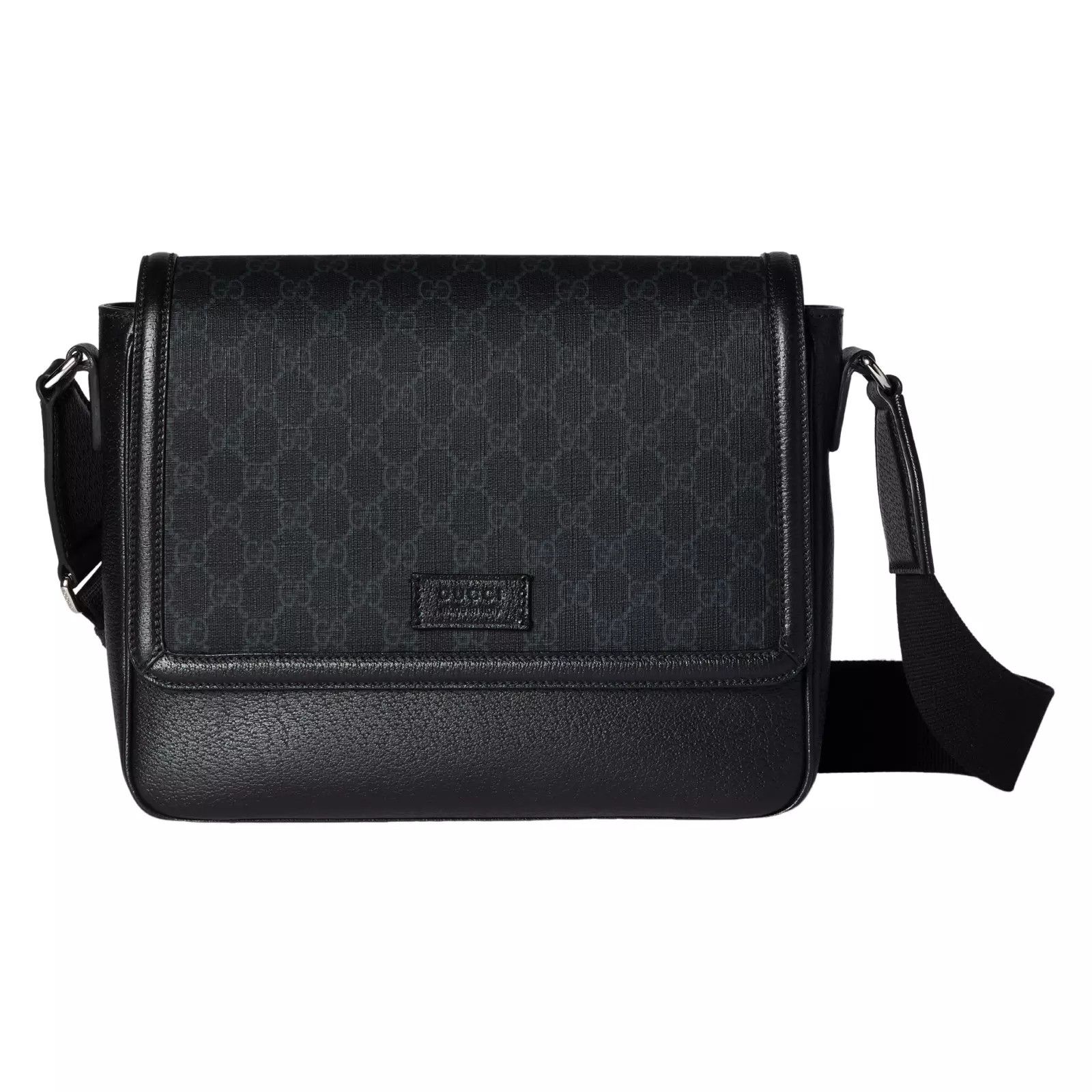 Gucci GUCCI GG Medium Black Canvas Crossbody New Auth Size ONE SIZE - 1 Thumbnail