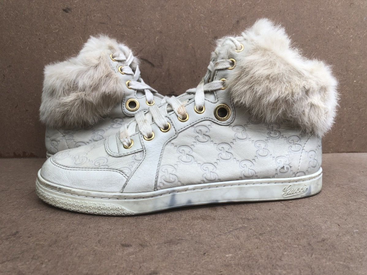 Gucci Gucci Guccissima Fur Trim Women’s Boots Size 37 Size US 7 / IT 37 - 7 Thumbnail