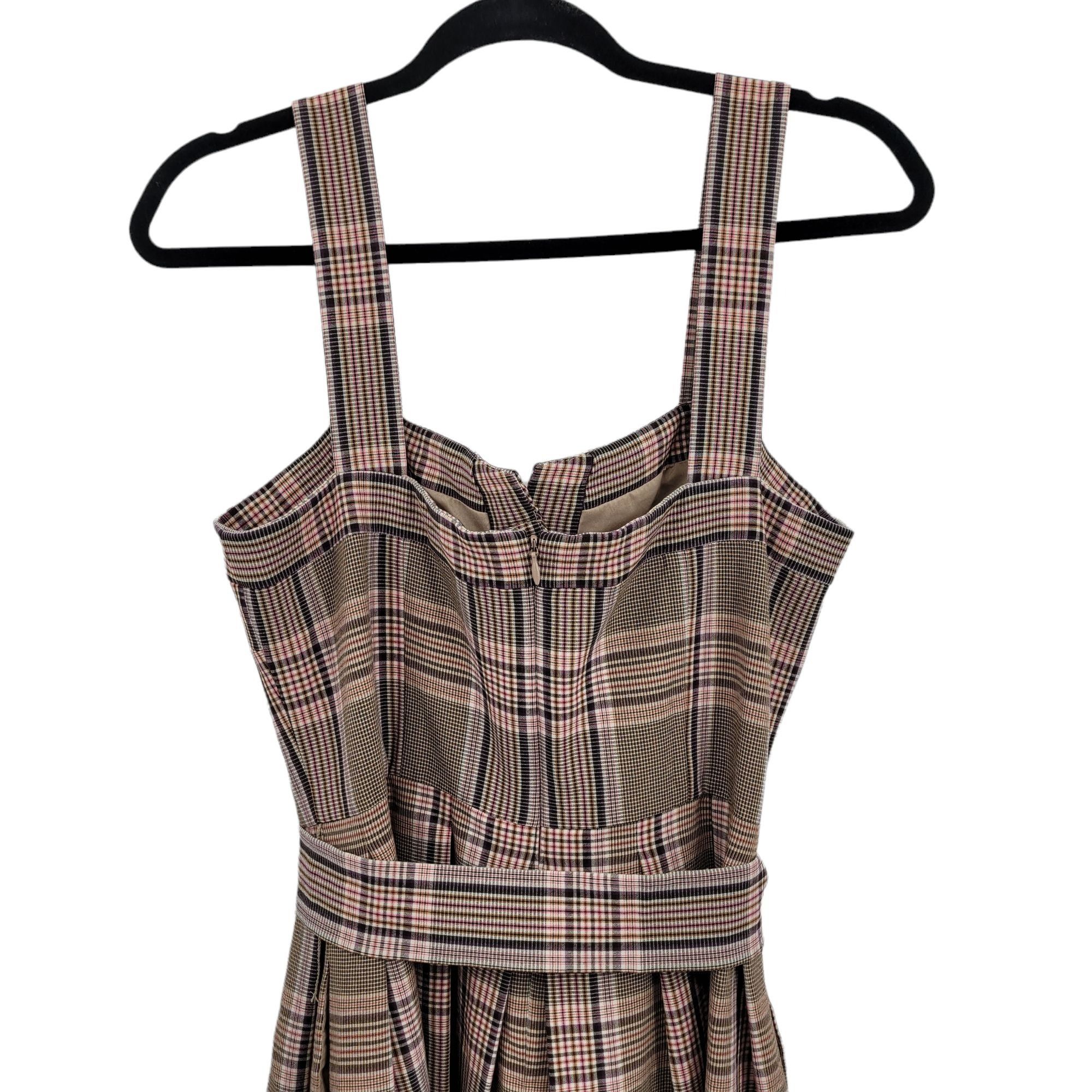Other Gal Meets Glam Madison Tie Front Dress Sz 10 Pink Plaid Retr Size L / US 10 / IT 46 - 9 Thumbnail