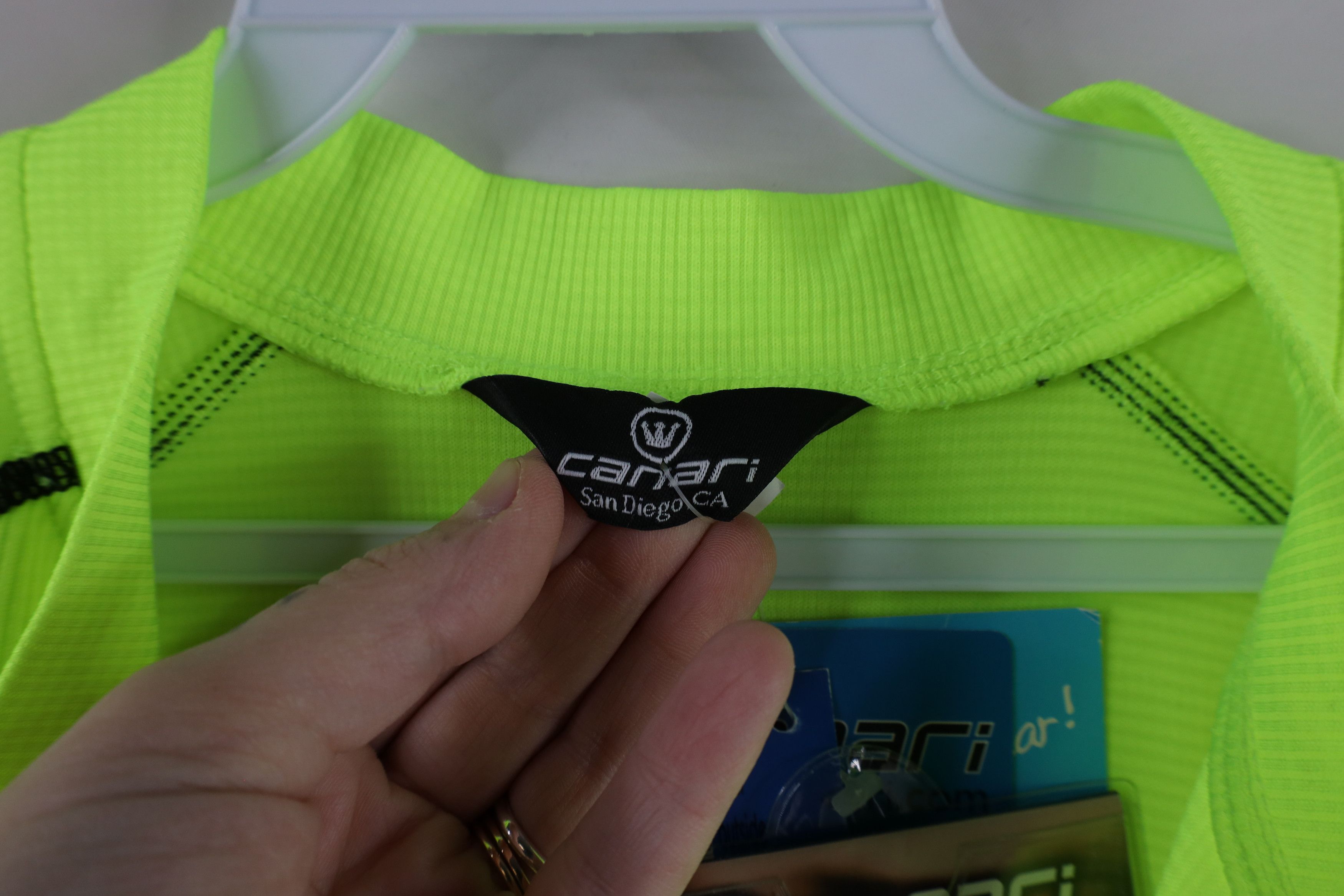 Vintage Deadstock Vintage Canari Cycling Jersey Highlighter Yellow Size US XL / EU 56 / 4 - 9 Thumbnail