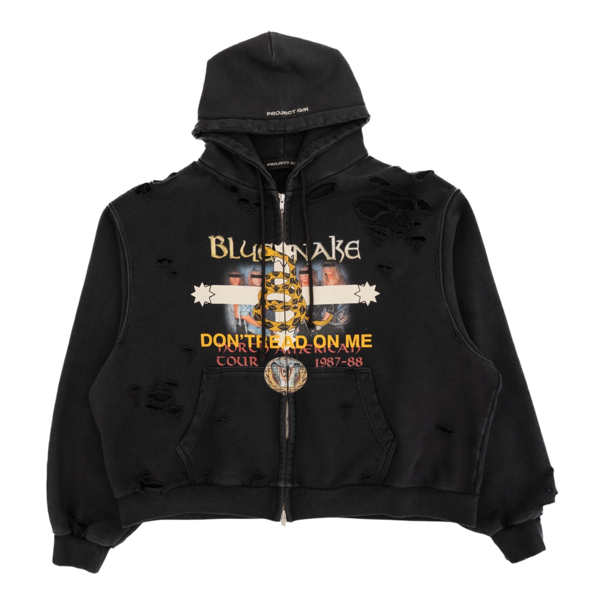 PROJECT G/R NEW Project G/R Year of BLUESNAKE WASHED ZIP HOODIE