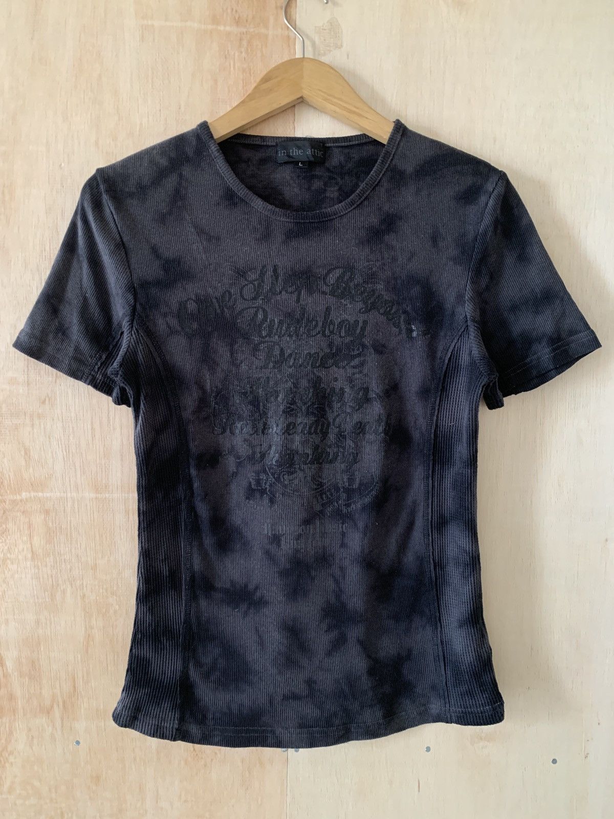 In The Attic Japanese Brand In The Attic Tee Y2K Emo Gothic Poem Style Size US S / EU 44-46 / 1 - 1 Thumbnail