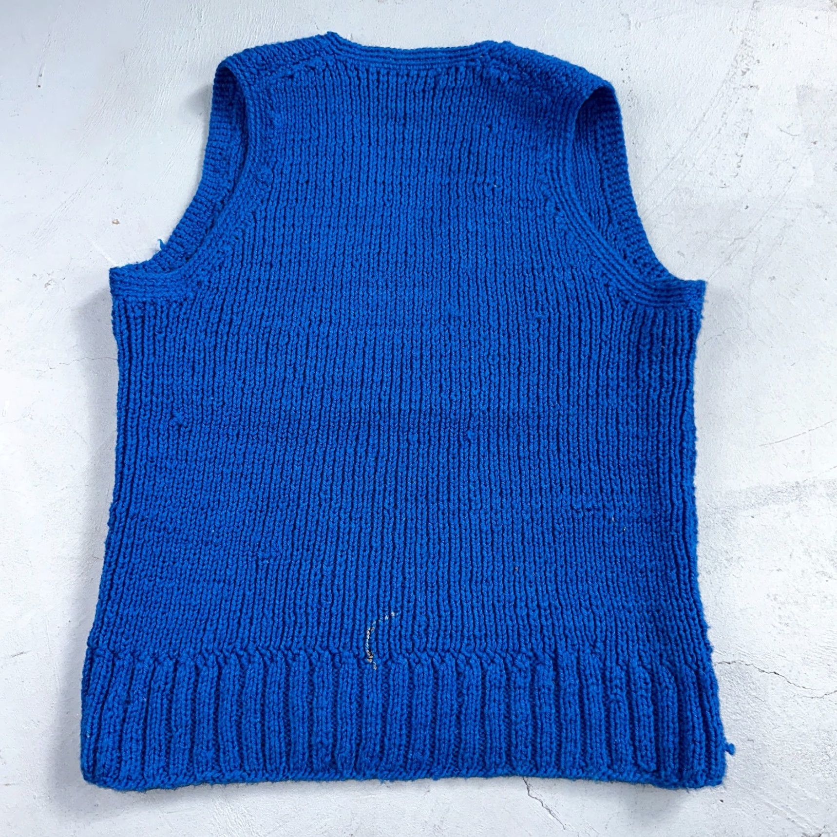 Vintage VINTAGE Blue Knitted Vest Sweater Pullover M 70s Casual Mens Size US M / EU 48-50 / 2 - 6 Thumbnail