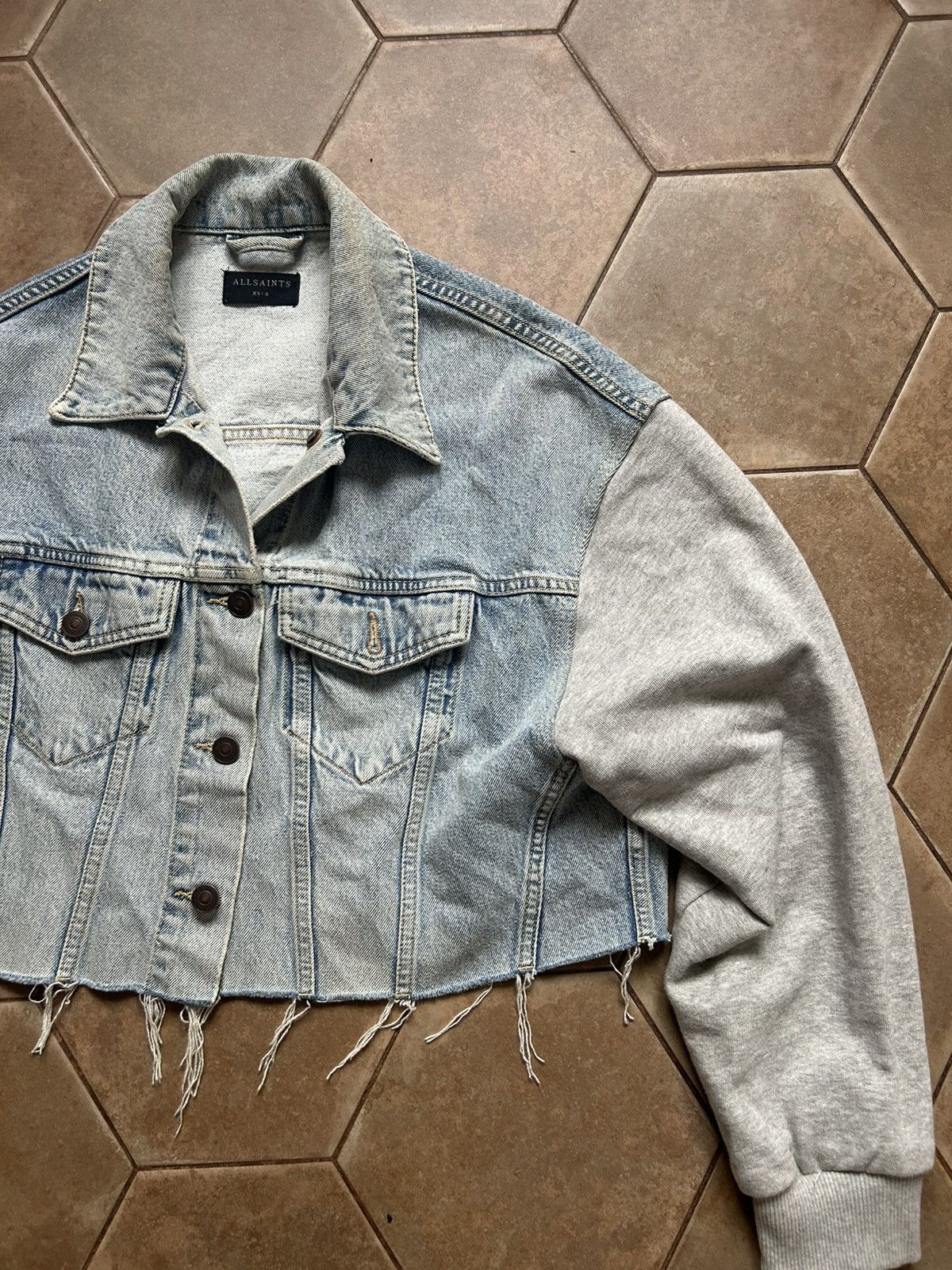 Allsaints Allsaints jeans Denim Jacket Size S / US 4 / IT 40 - 3 Thumbnail