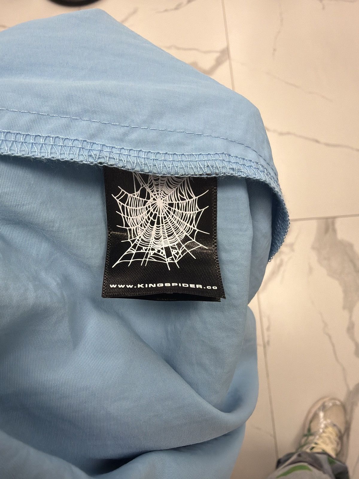 Sp5der Sp5der OG Web Double Layer Short "Light Blue" Size US 40 / EU 56 - 4 Thumbnail