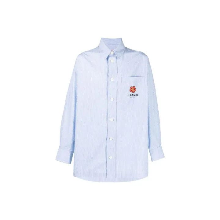 Kenzo KENZO Flower Logo Long Sleeve Shirt 0079 Size US XL / EU 56 / 4 - 1 Thumbnail