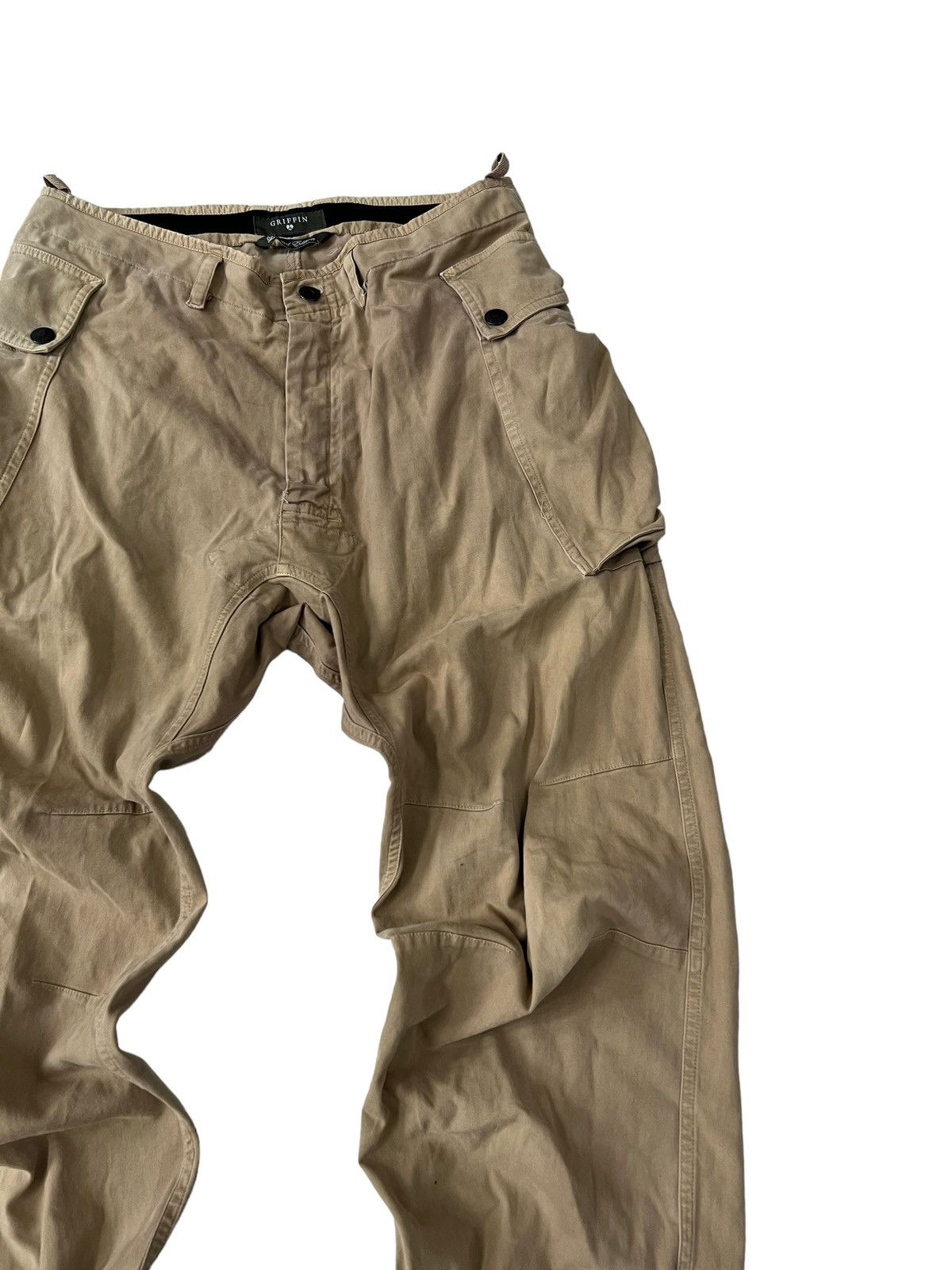 Griffin **SOLD** Griffin Moleskin Gas Mask Cargo Flared Pante Size US 31 - 3 Thumbnail