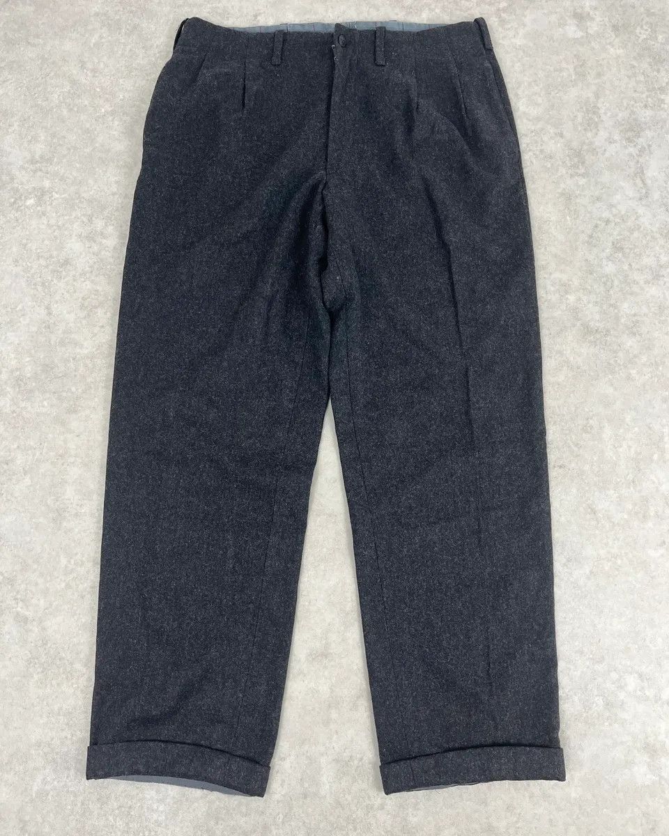 Gianfranco Ferre 2000s Gianfranco Ferré Dark Grey Wool Tailored Pants Size US 34 / EU 50 - 1 Thumbnail
