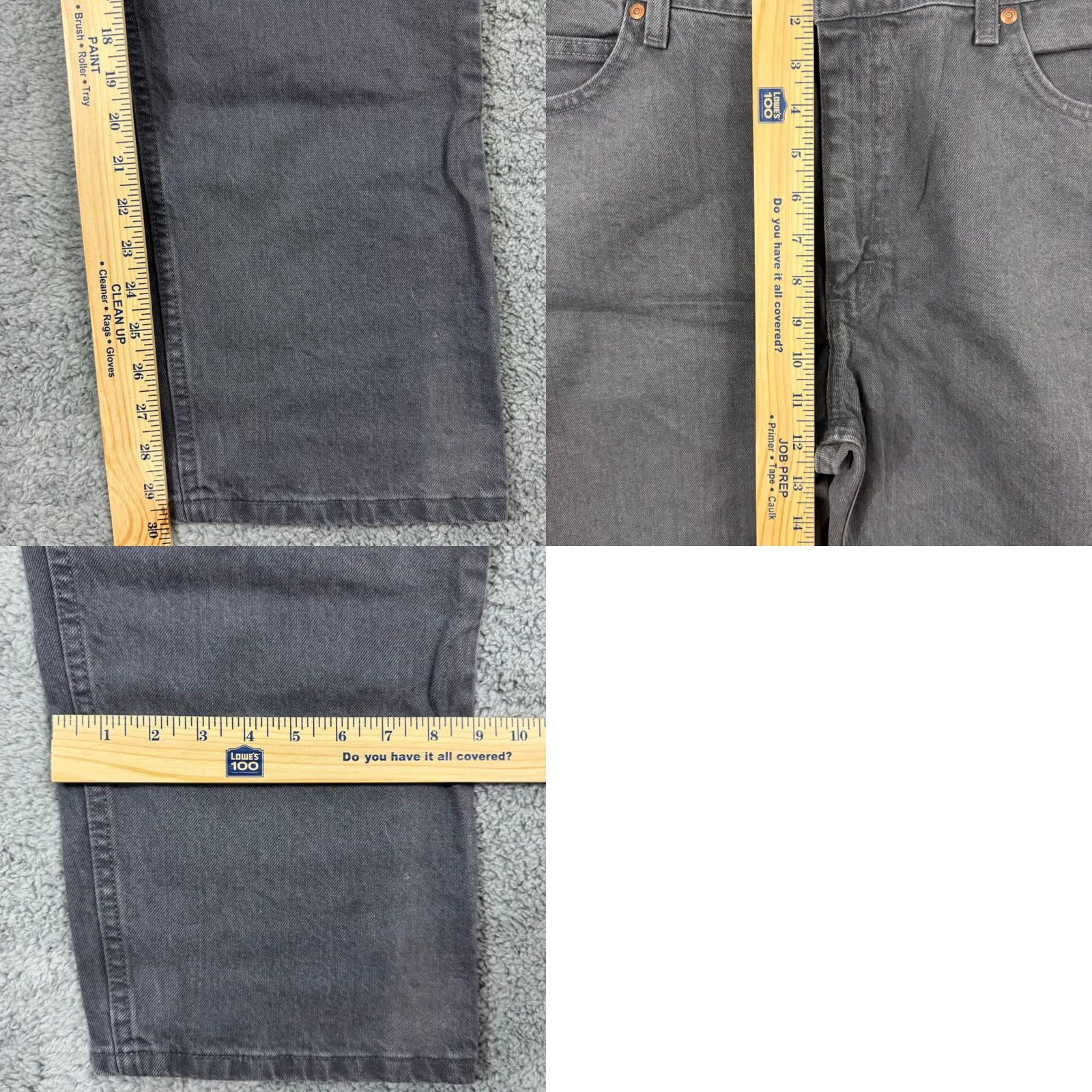 Lee VINTAGE Lee Jeans Mens 38x32 Charcoal Cowboy Cut Regular Fit Straight Leg Cotton NWT Size US 40 / EU 56 - 9 Thumbnail