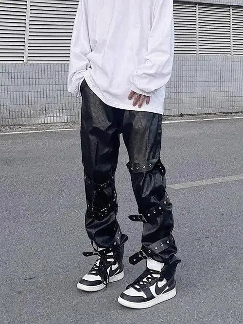 Japanese Brand New Funky Cool Black Tactical Pants Techwear Size US 29 - 3 Thumbnail