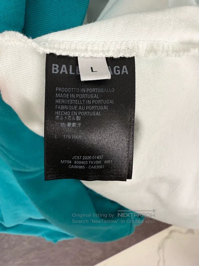Balenciaga Balenciaga Large Destroyed Letter Print Hooded Sweatshirt Size US L / EU 52-54 / 3 - 4 Thumbnail