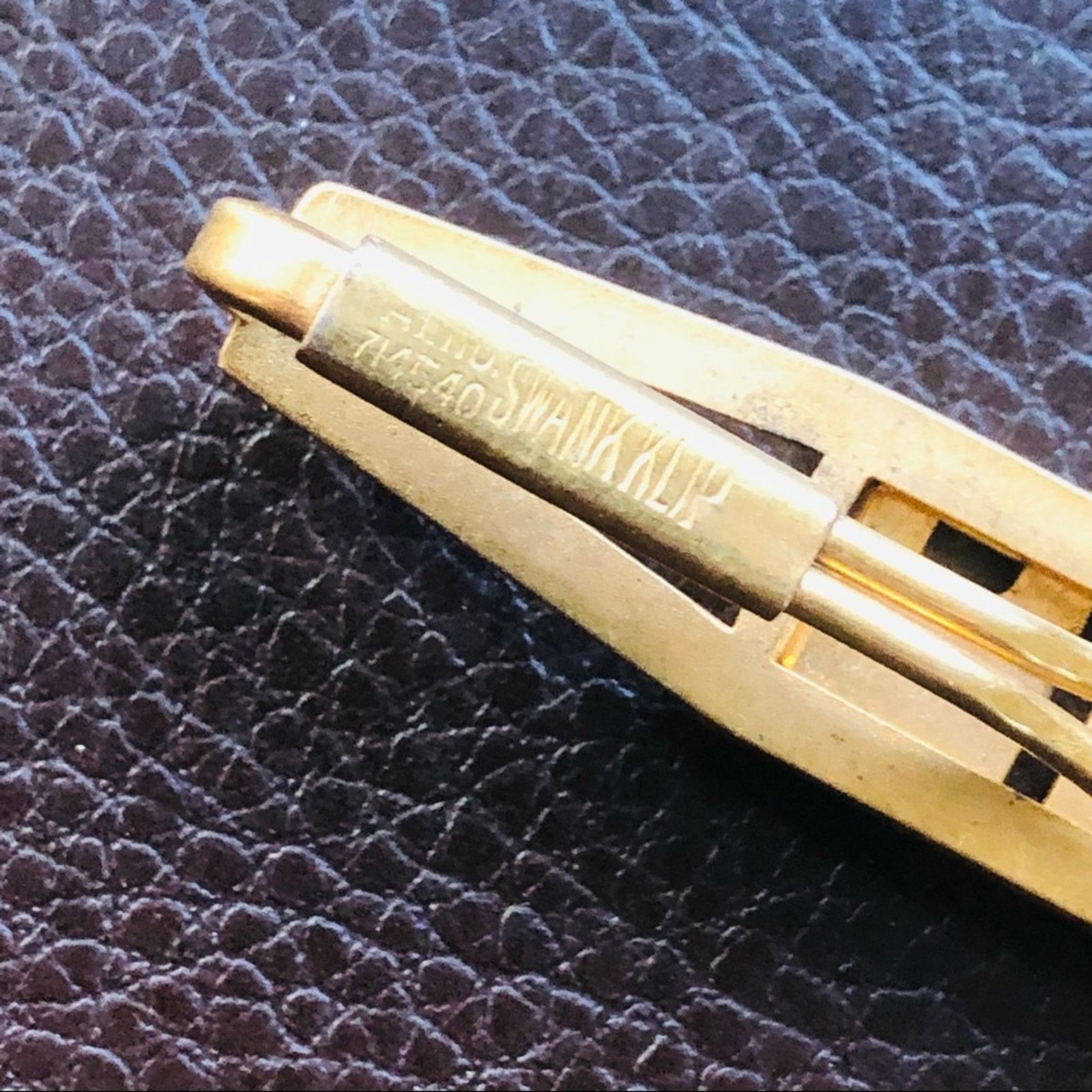 Other Antique men’s gold Swank Klip initial monogram tie bar clip Size ONE SIZE - 3 Thumbnail