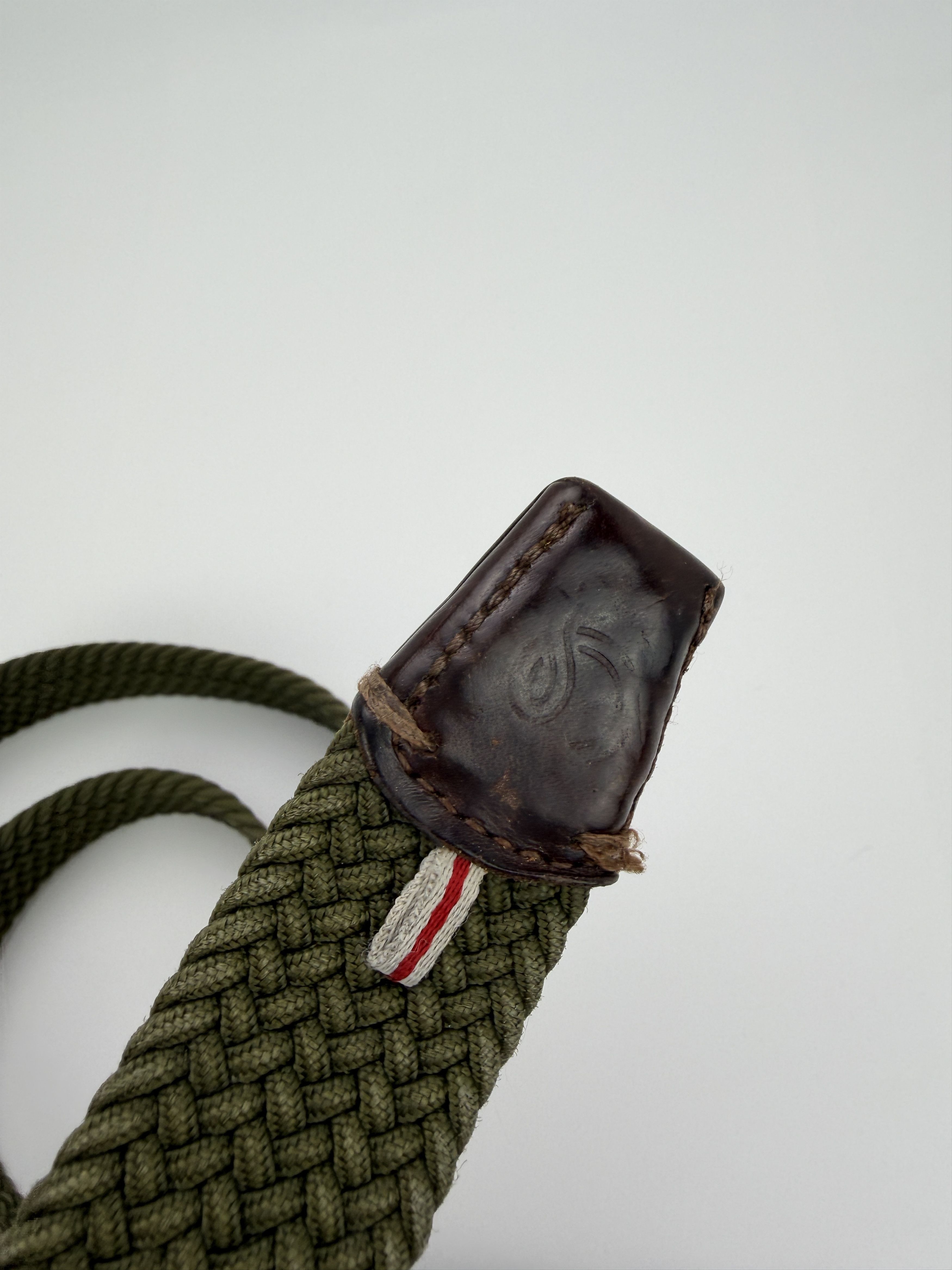 Vintage laboucle green mil style knitted belt Size ONE SIZE - 5 Thumbnail