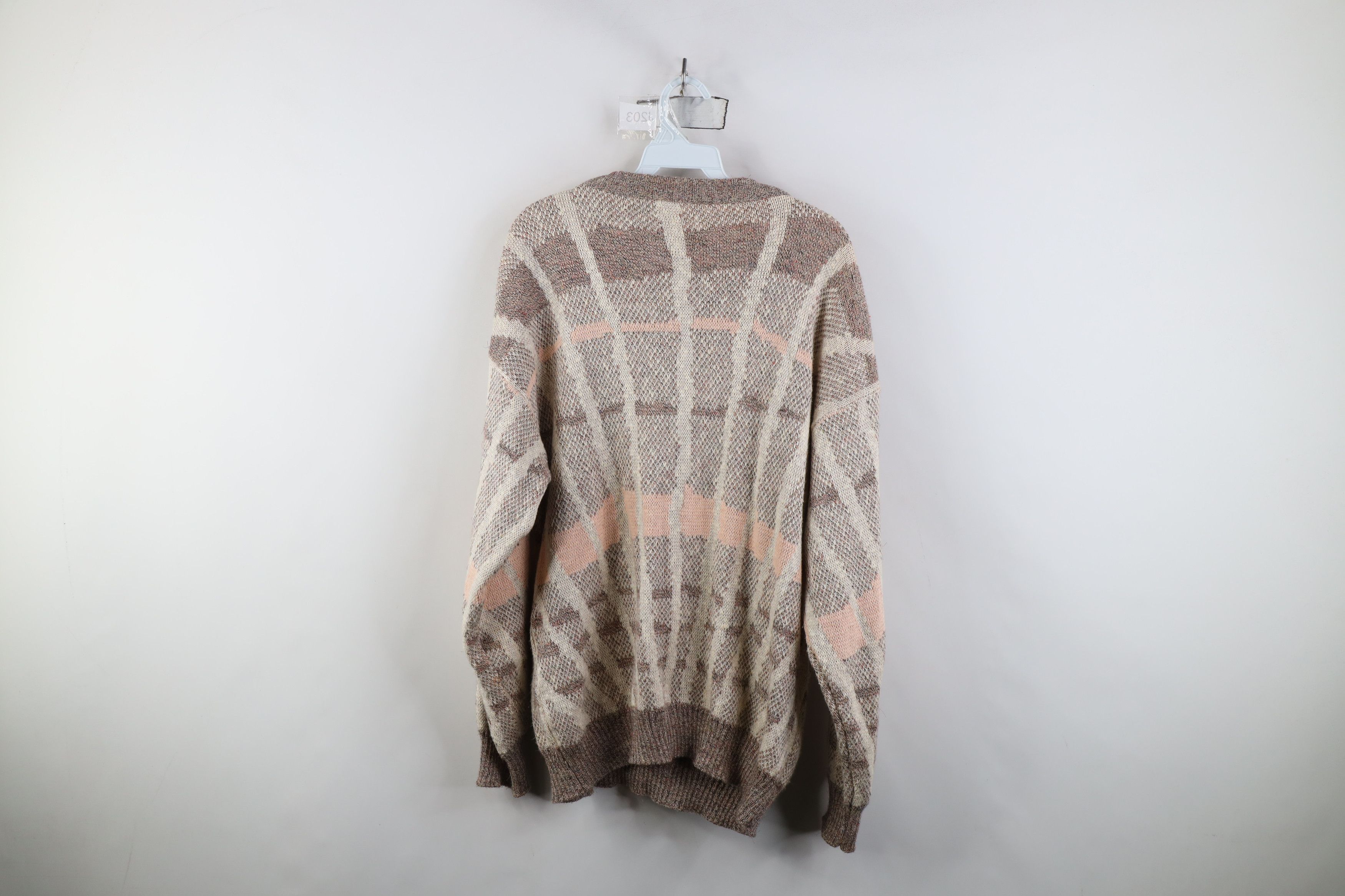 Vintage Vintage 90s Streetwear Tone Pastel Linen Blend Knit Sweater Size US L / EU 52-54 / 3 - 8 Thumbnail