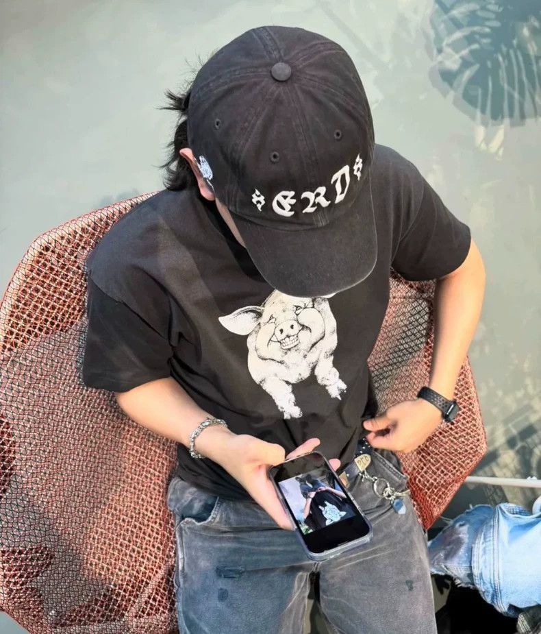 Enfants Riches Deprimes Enfants Riches Deprimes Black Sanskrit embroidered baseball Size ONE SIZE - 7 Thumbnail