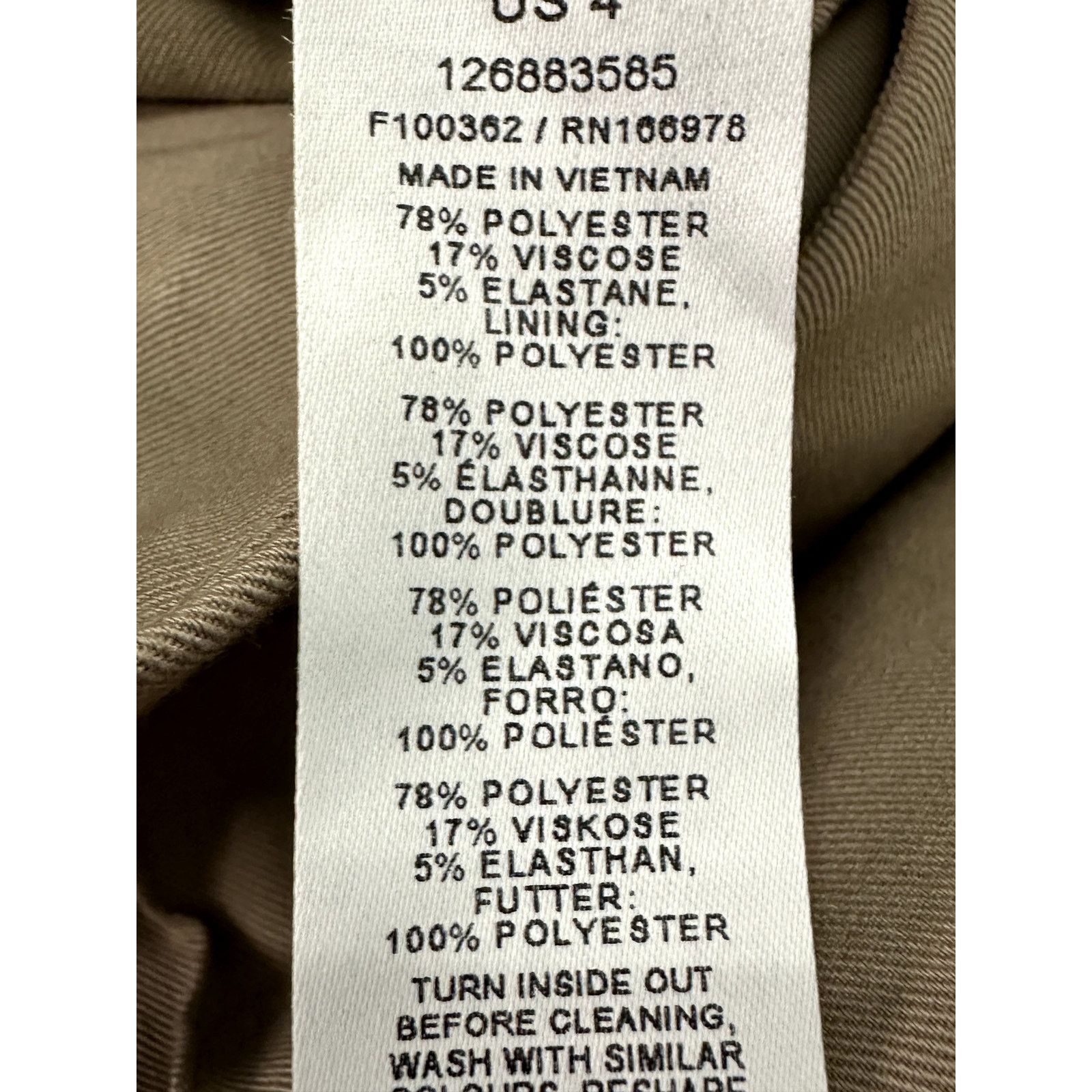 Topshop Topshop Crop Pants Slit Ankle Front Seam Tan/Beige Women's 4 Size 27" / US 4 / IT 40 - 10 Thumbnail