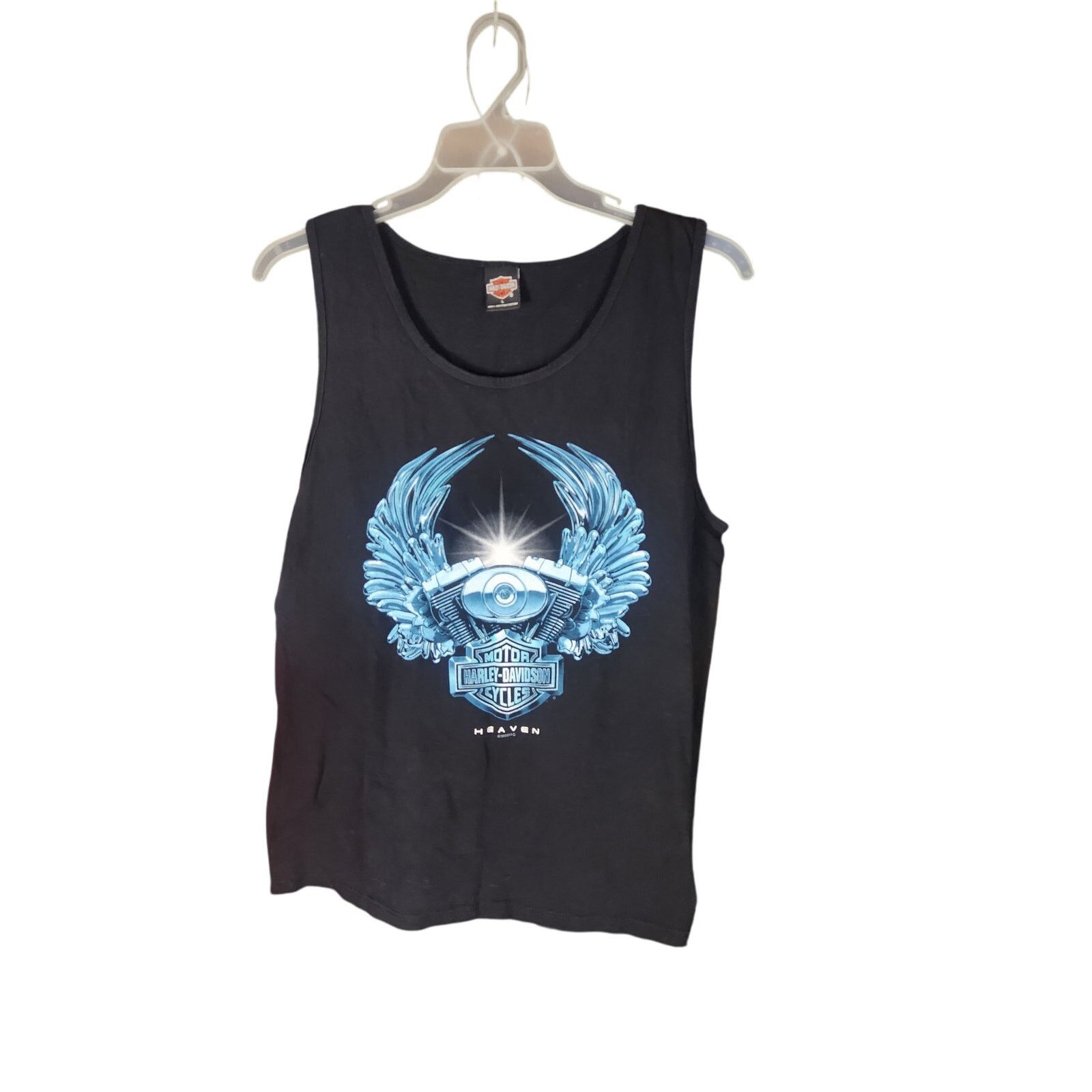 Harley Davidson Vintage 90s Harley-Davidson Tank men's large Size US L / EU 52-54 / 3 - 1 Thumbnail