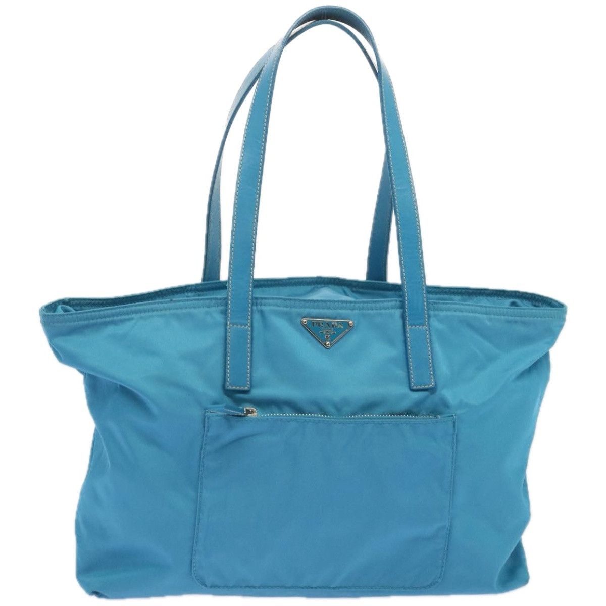 Prada Blue Synthetic Tote Bag (Pre-Owned) Size ONE SIZE - 1 Thumbnail