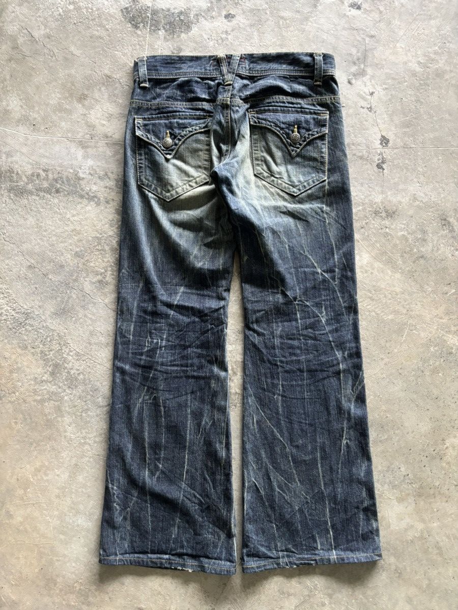 Japanese Brand sick flare rusty et boite japanese denim punk grunge Size US 31 - 12 Thumbnail