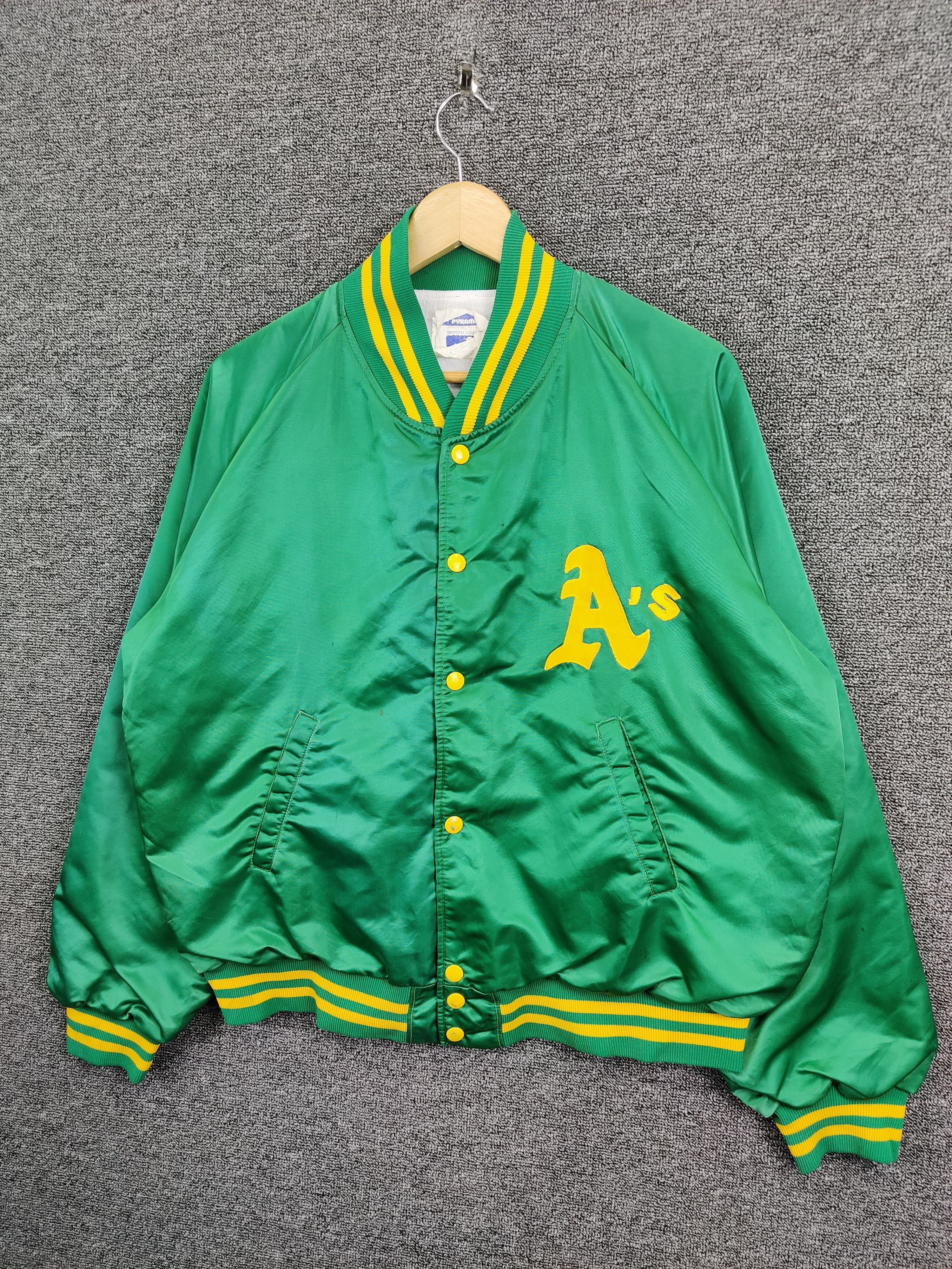 MLB Vintage 80s Oakland Baseball MLB Varsity Jacket Size US L / EU 52-54 / 3 - 2 Thumbnail