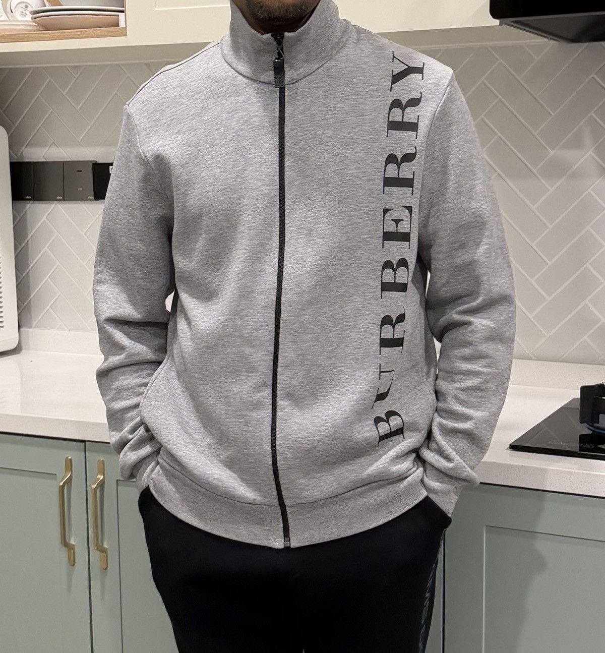 Burberry Burberry Sport Mens Grey Zip Up Jacket Size US L / EU 52-54 / 3 - 1 Thumbnail